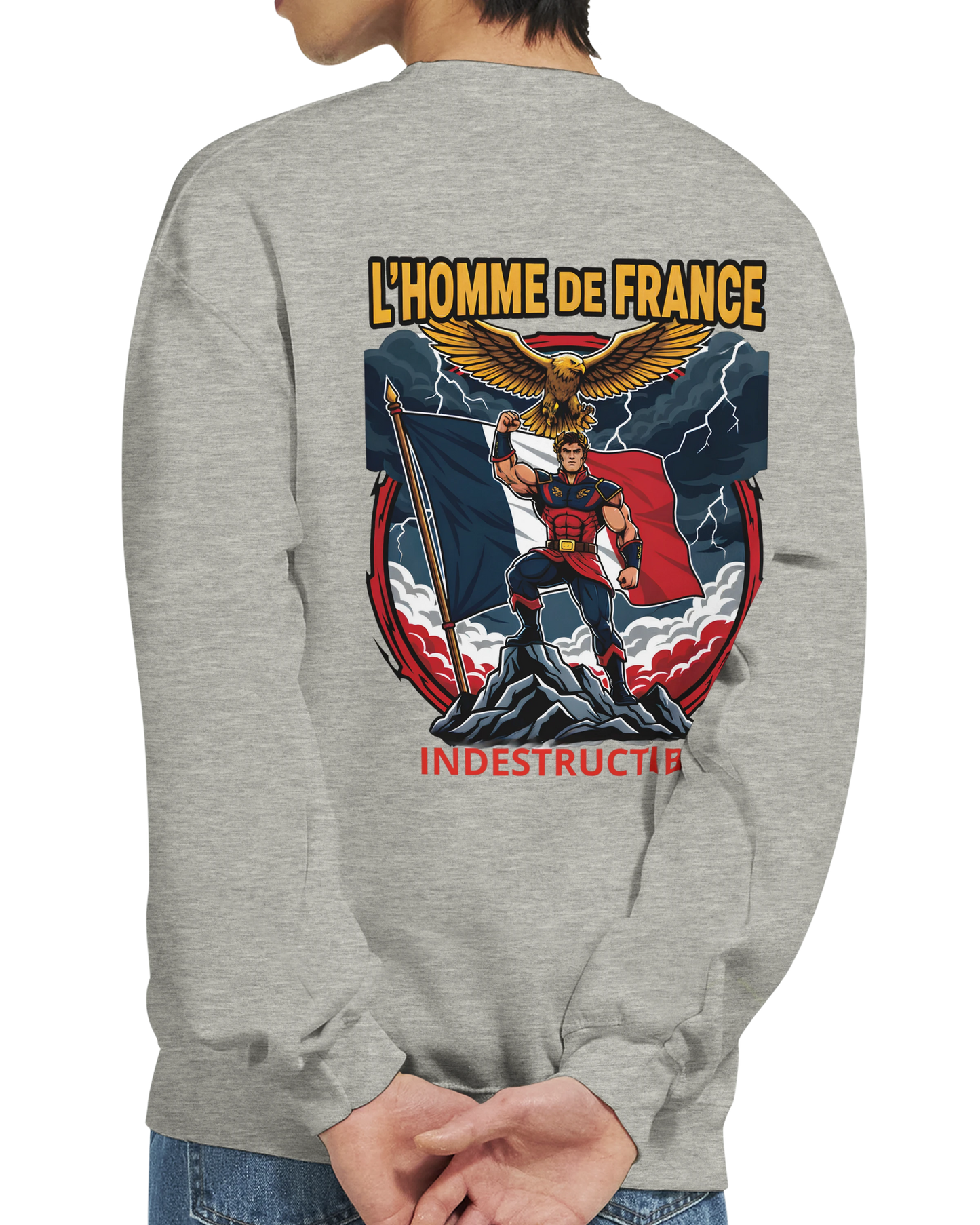 Sweat-shirt Homme France - Premium Cotton Blend Crewneck