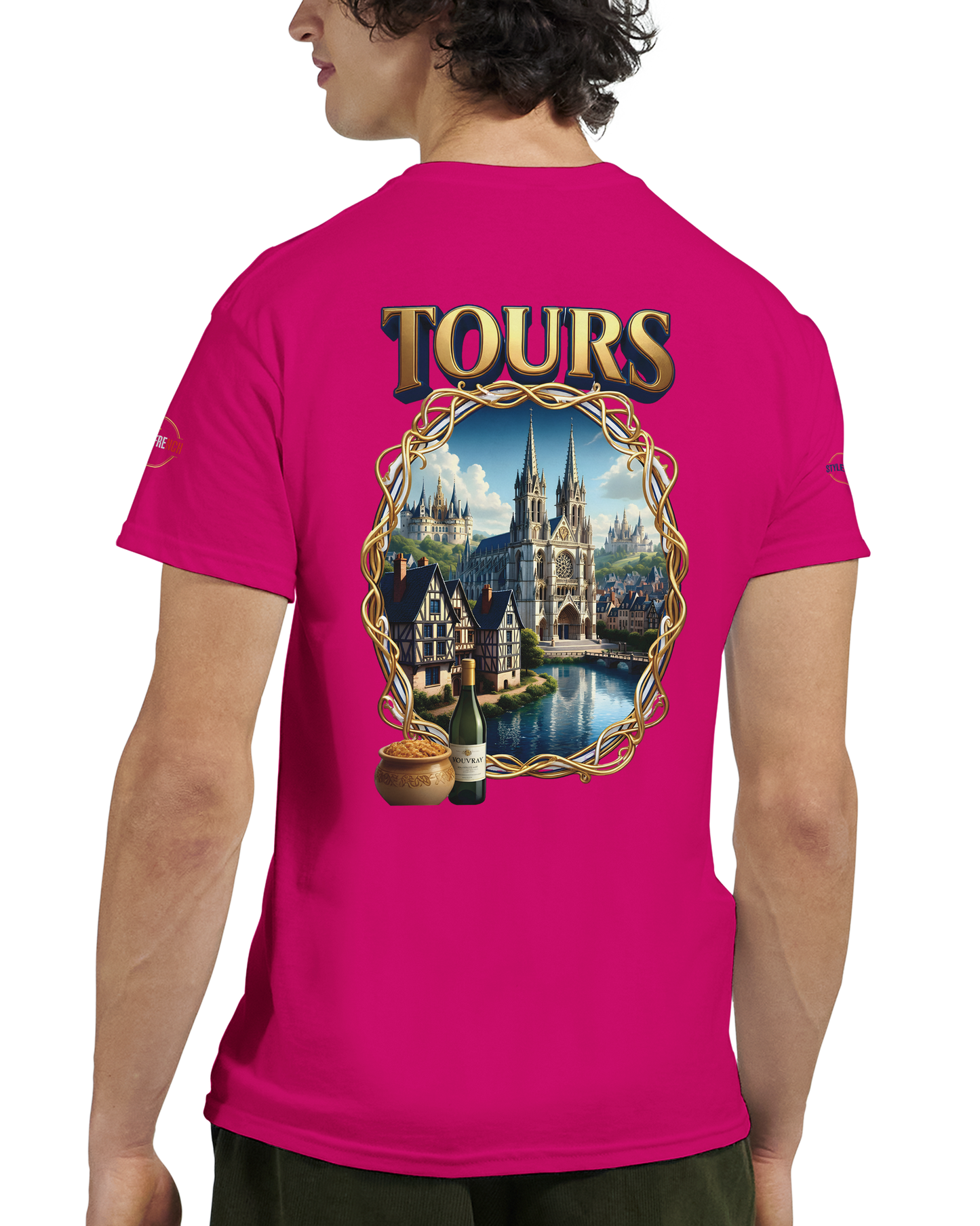 T-shirt Unisexe Tours Ville de France – Coton Épais Premium