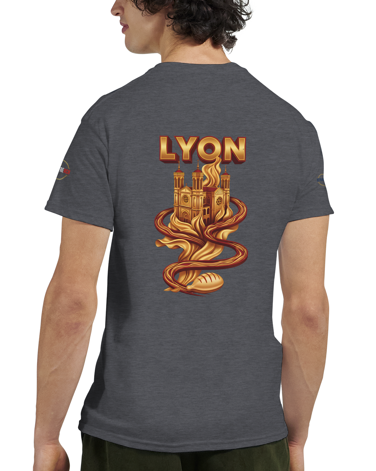 T-Shirt Unisexe Lyon - Design Ville de France - 100% Coton