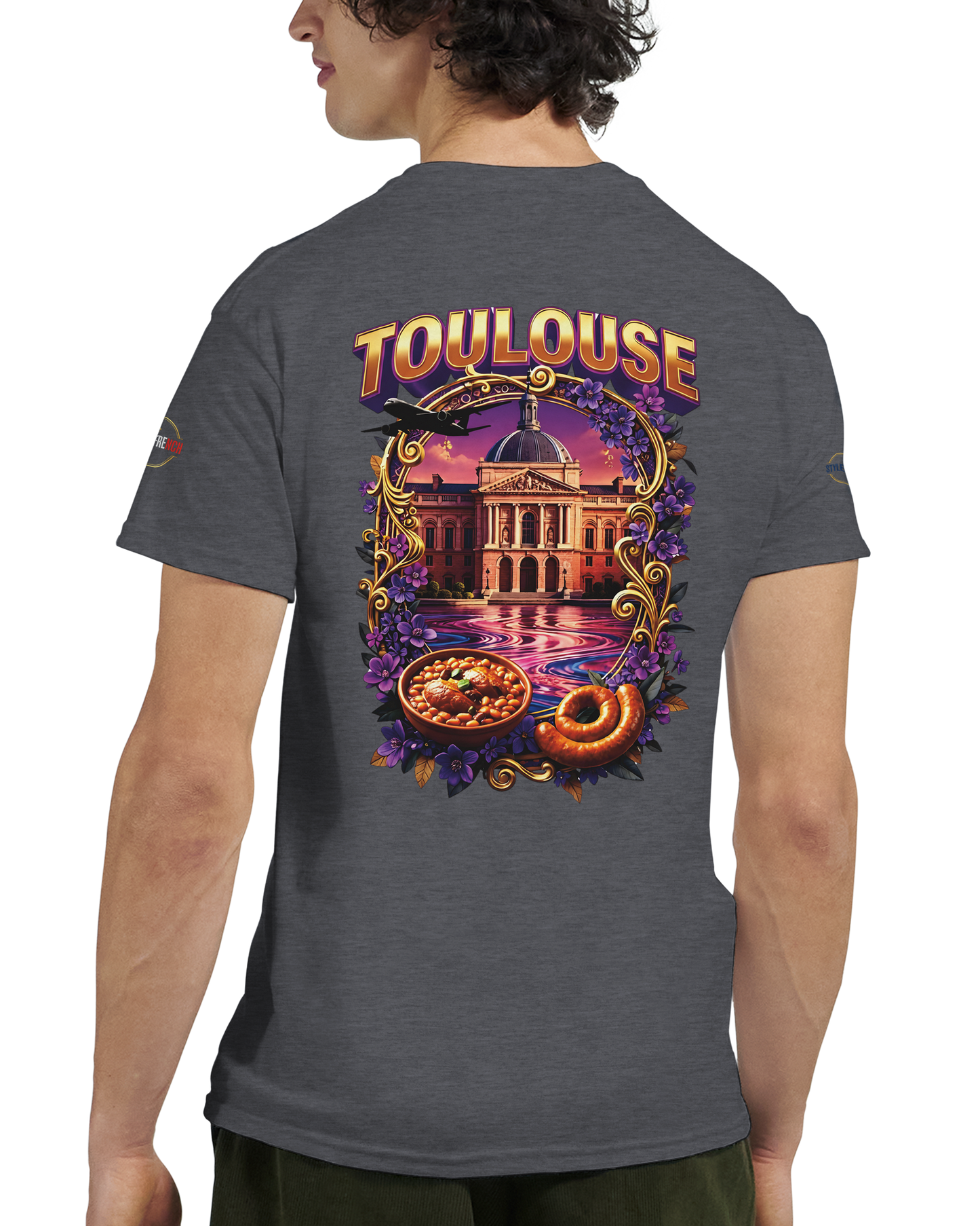 T-Shirt Unisexe Toulouse France – T-Shirt en Coton Premium à Coupe Classique