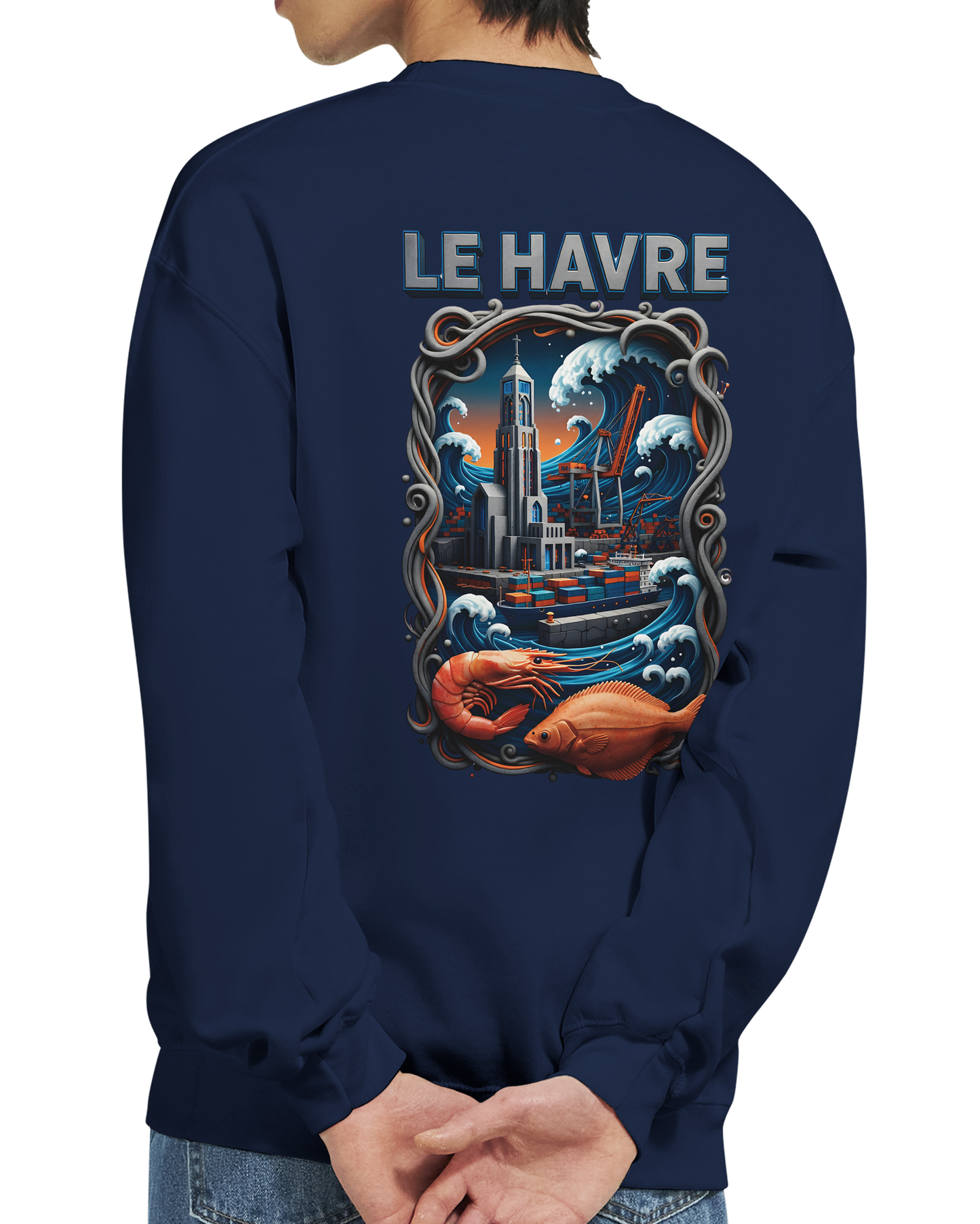 Sweat-shirt Unisexe Le Havre – Pull Classique Confortable