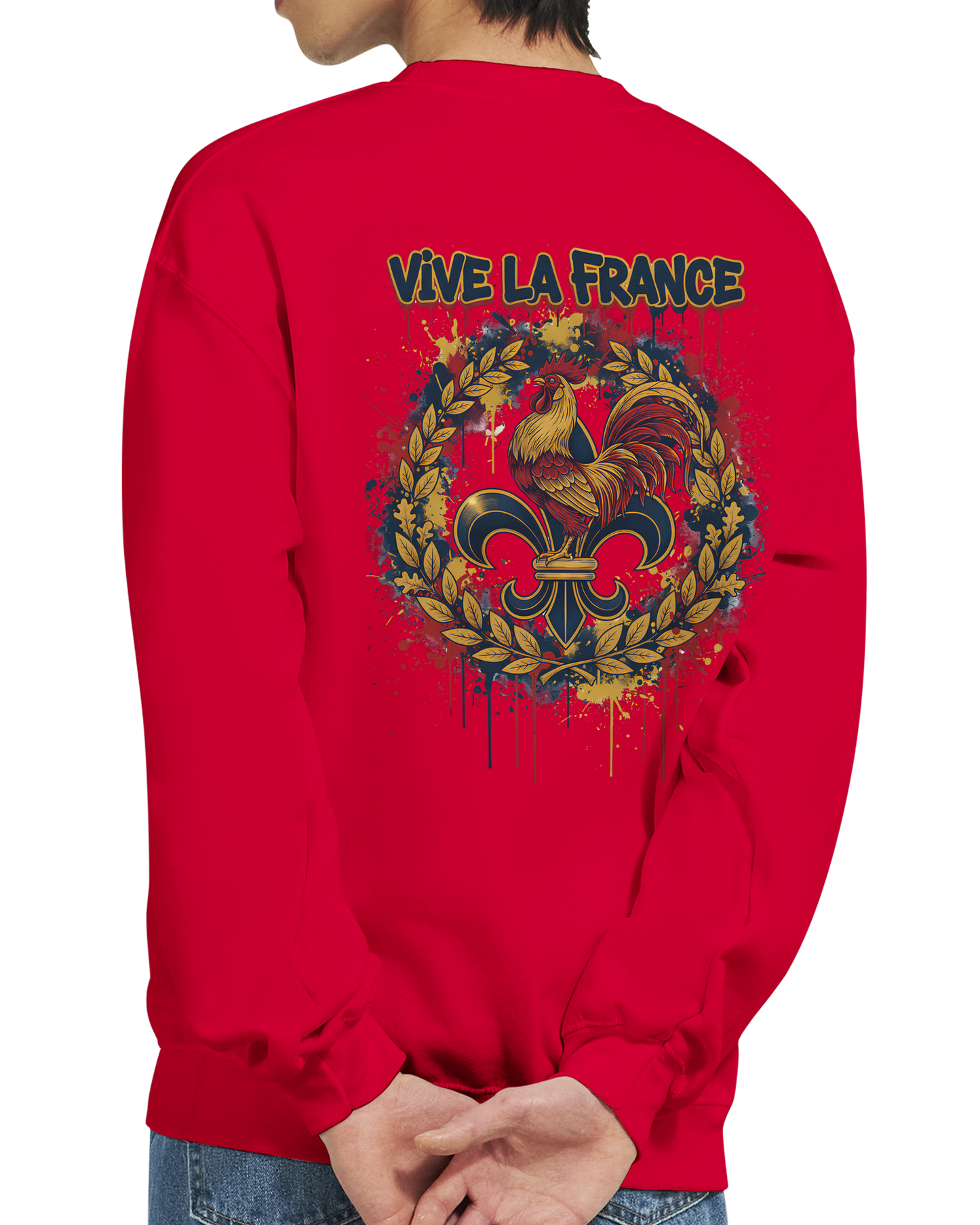 Sweat-shirt Homme Vive la France – Confort et Style Patriotique
