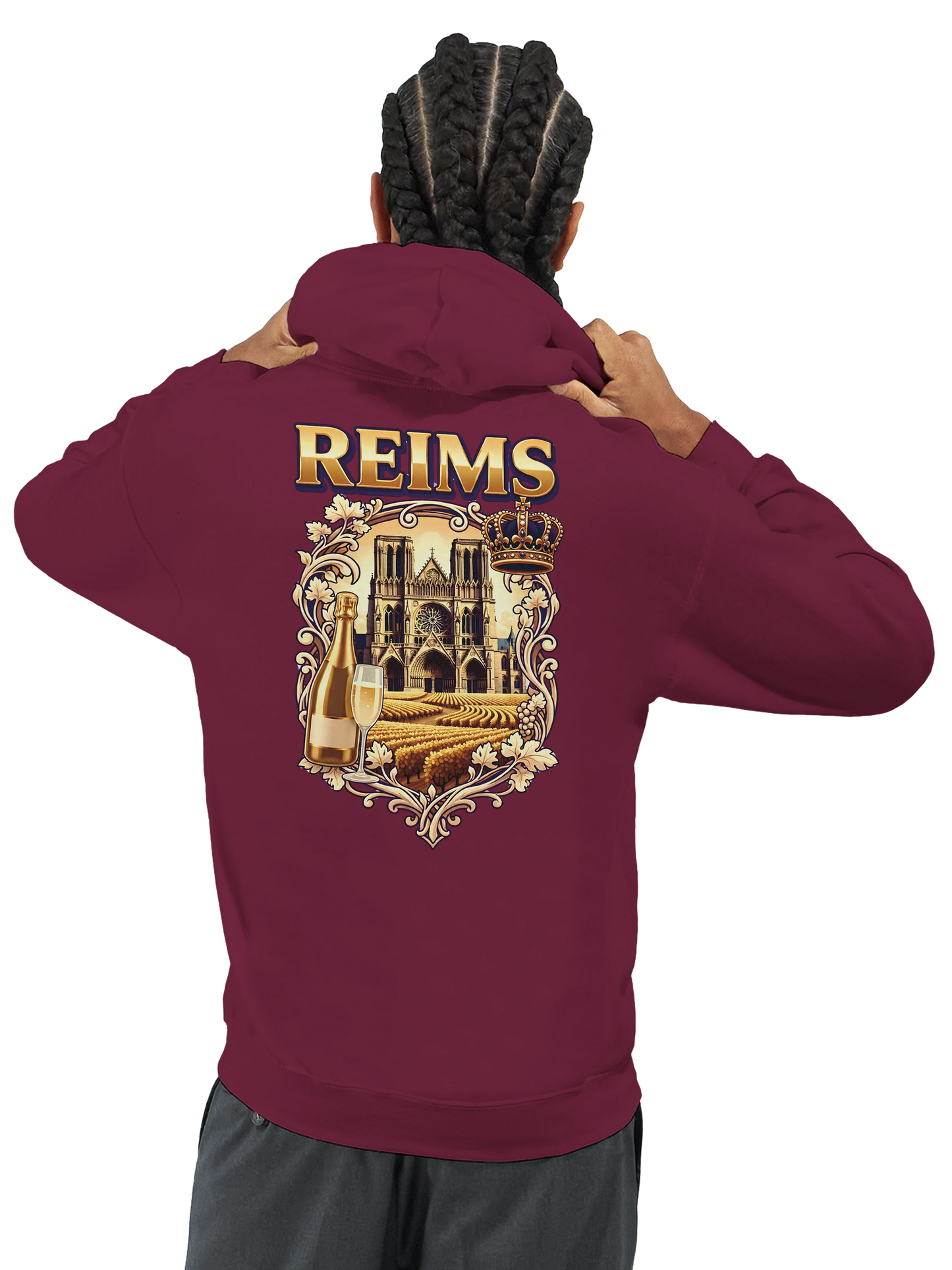 Sweat à capuche unisexe Reims - Confort premium avec conseils d'entretien