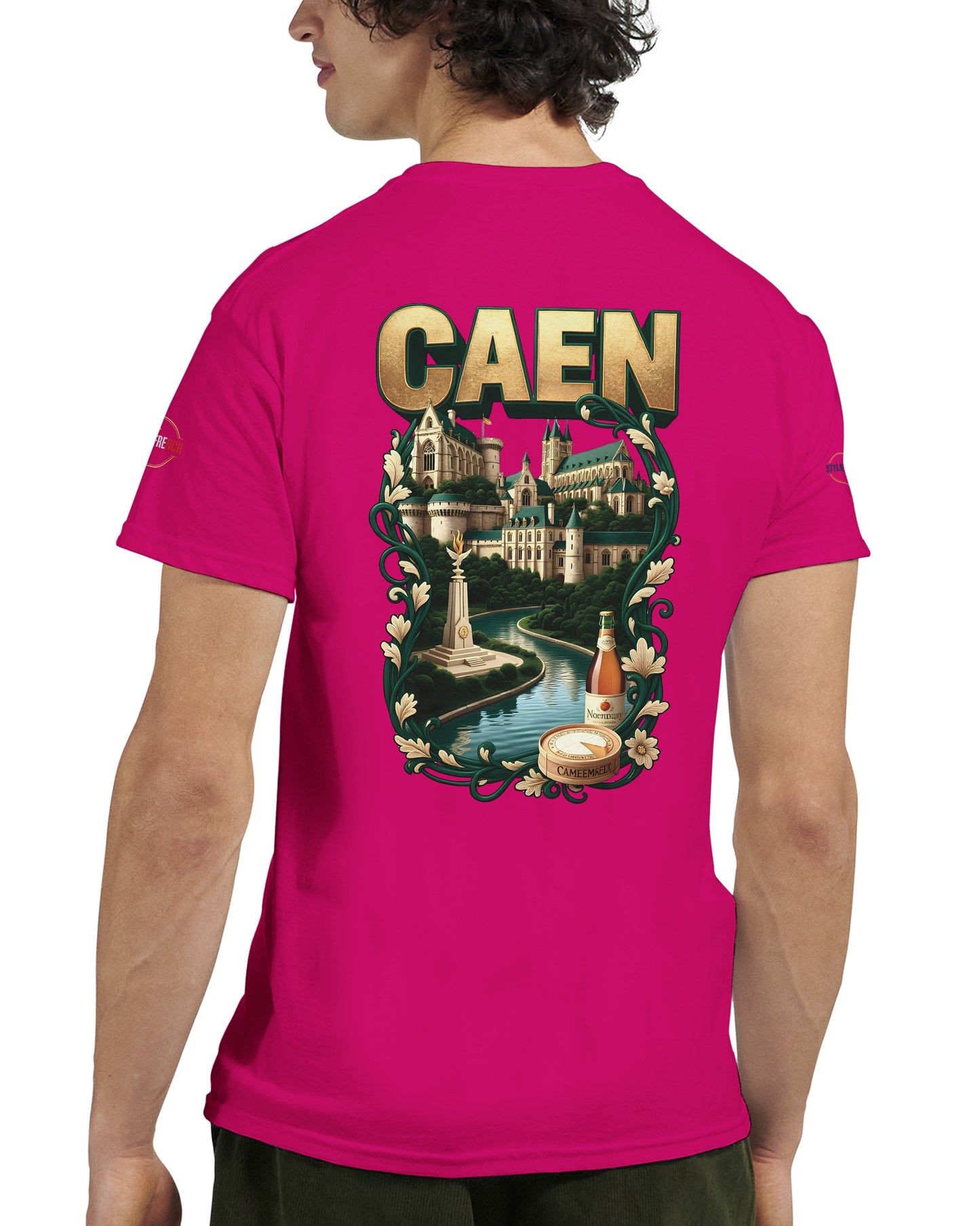 T-shirt Unisexe Caen - Ville de France - Design Classique en Coton