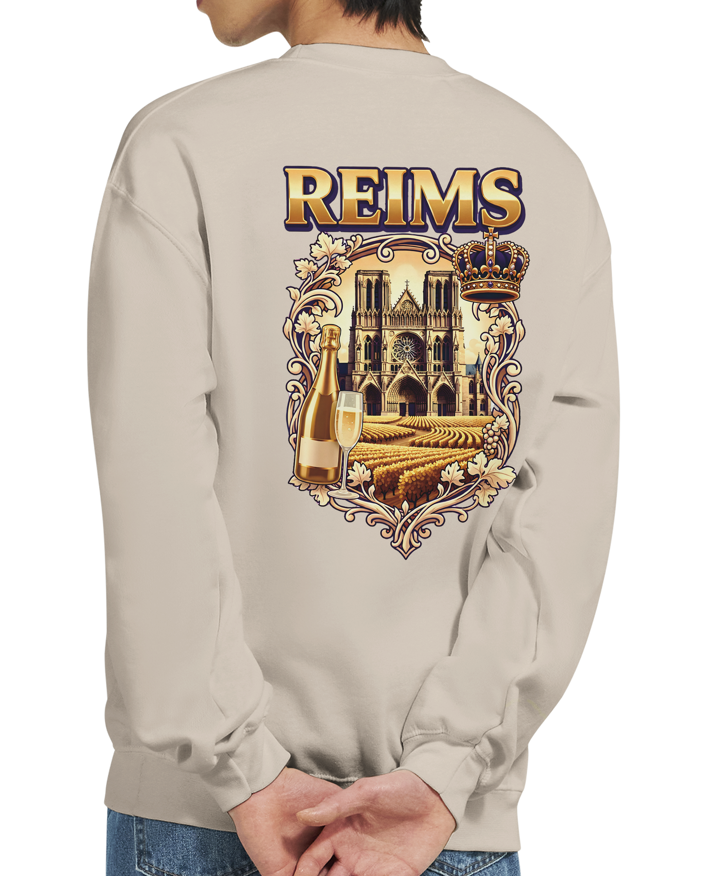Sweat-shirt Reims – Sweat à col rond confortable en coton mélangé