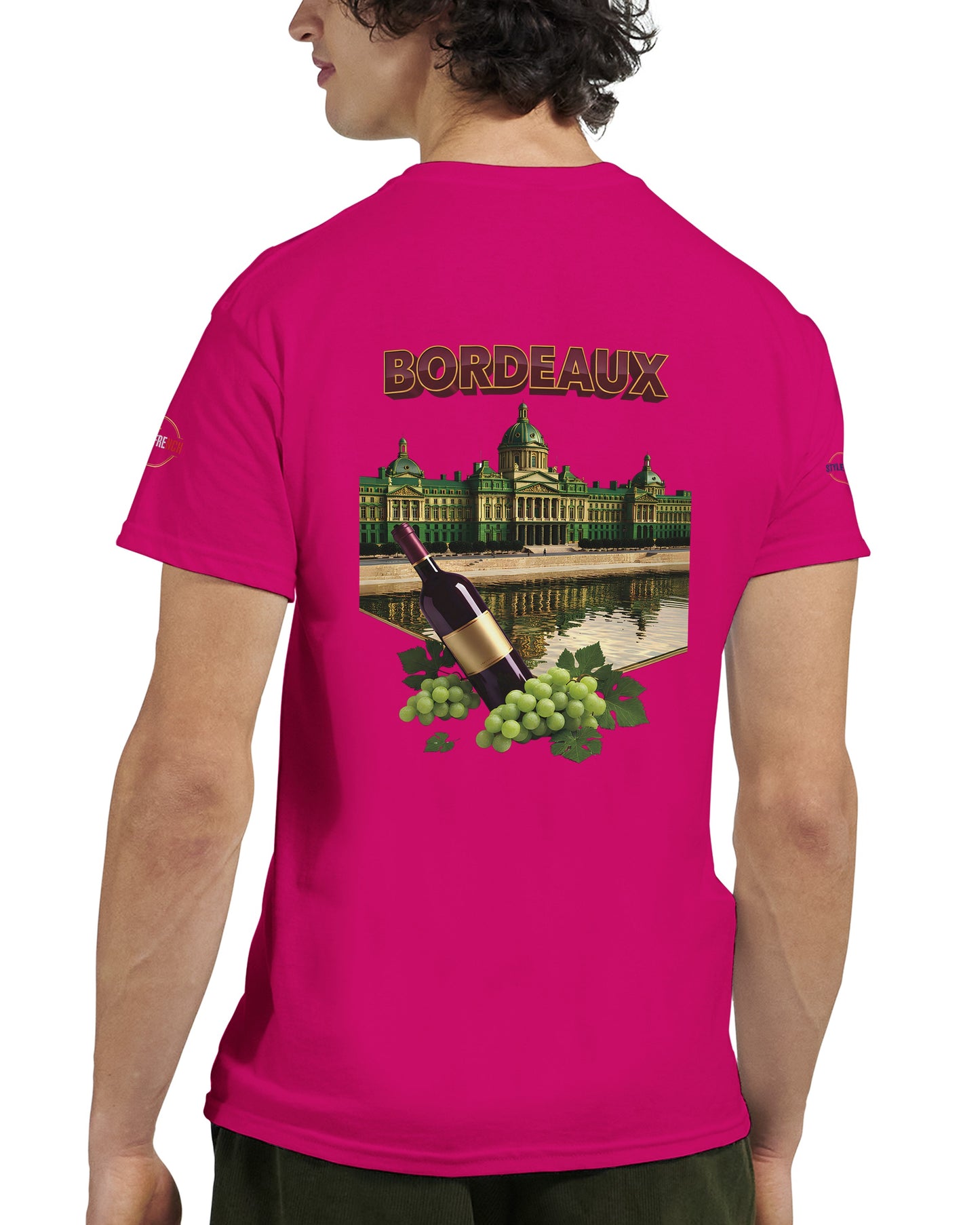 T-shirt Unisexe Bordeaux Ville de France – Coton Épais Premium