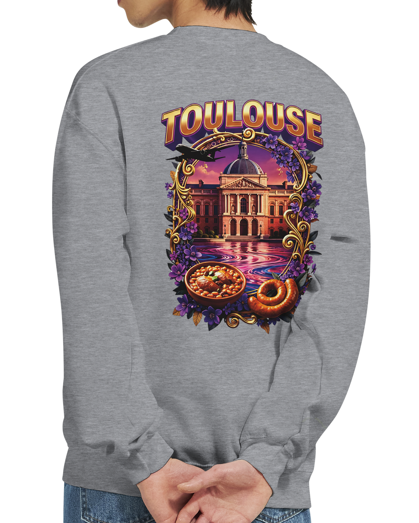 Sweat-shirt Unisexe Toulouse – Design Ville de France