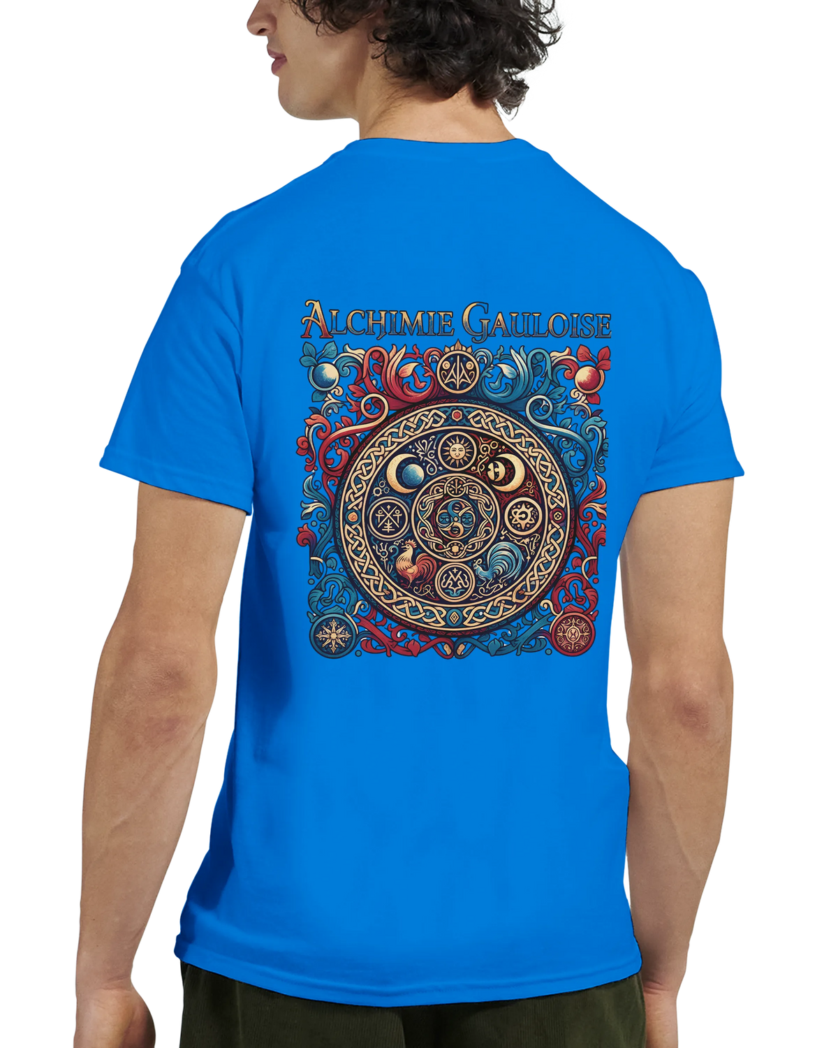 T-Shirt Homme Alchimie Gauloise – Coton Épais à Coupe Classique