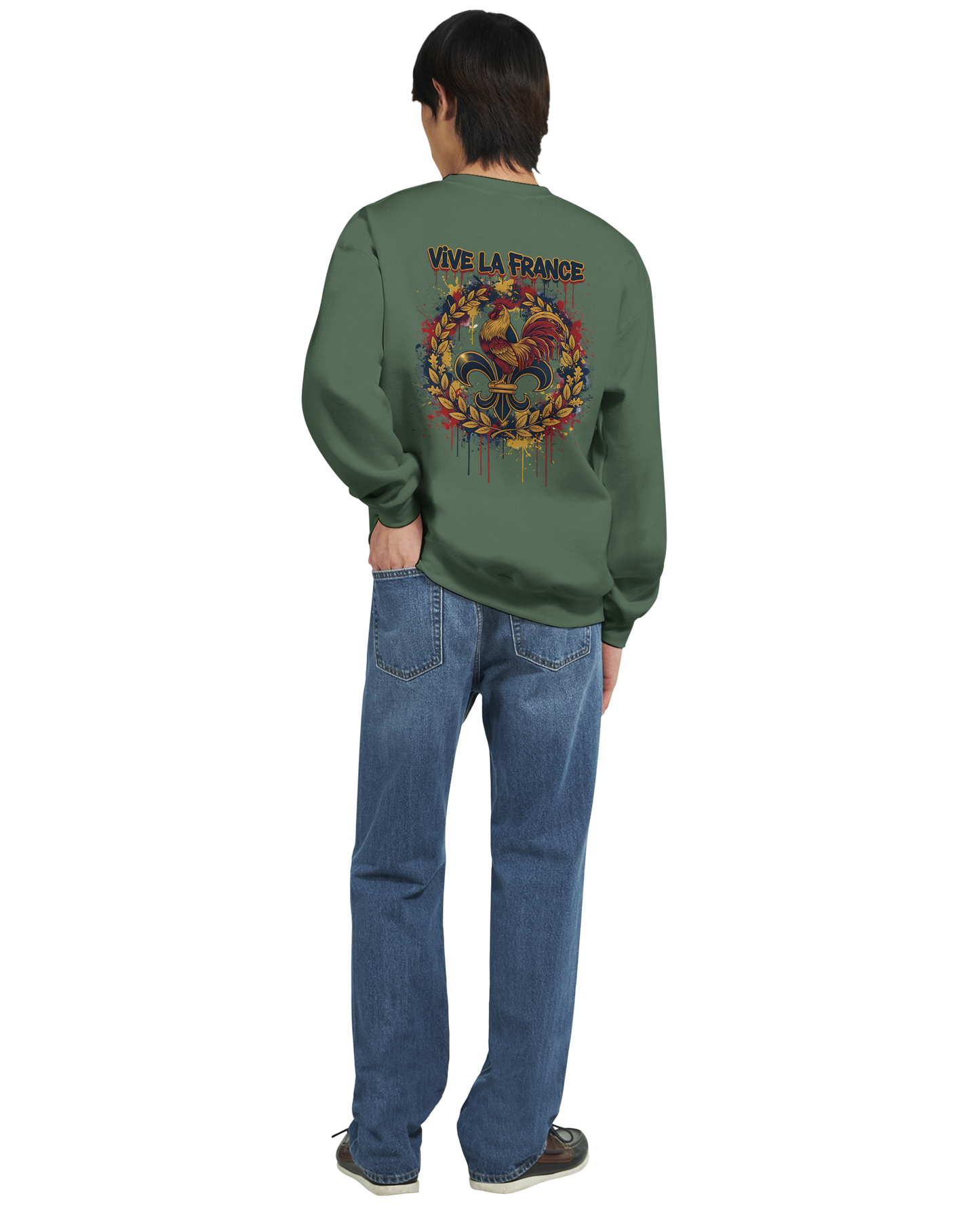 Sweat-shirt Homme Vive la France – Confort et Style Patriotique