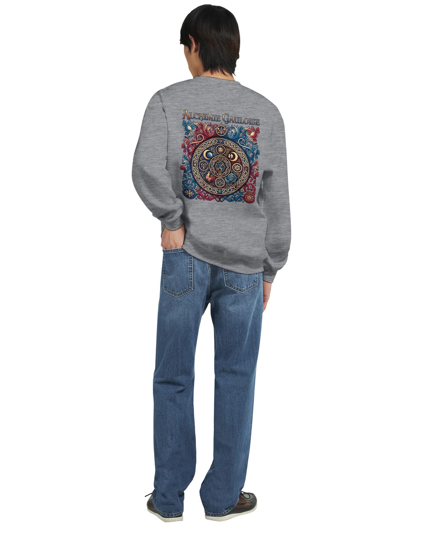 Sweat-shirt Homme Alchimie Gauloise – Coupe Classique Confortable