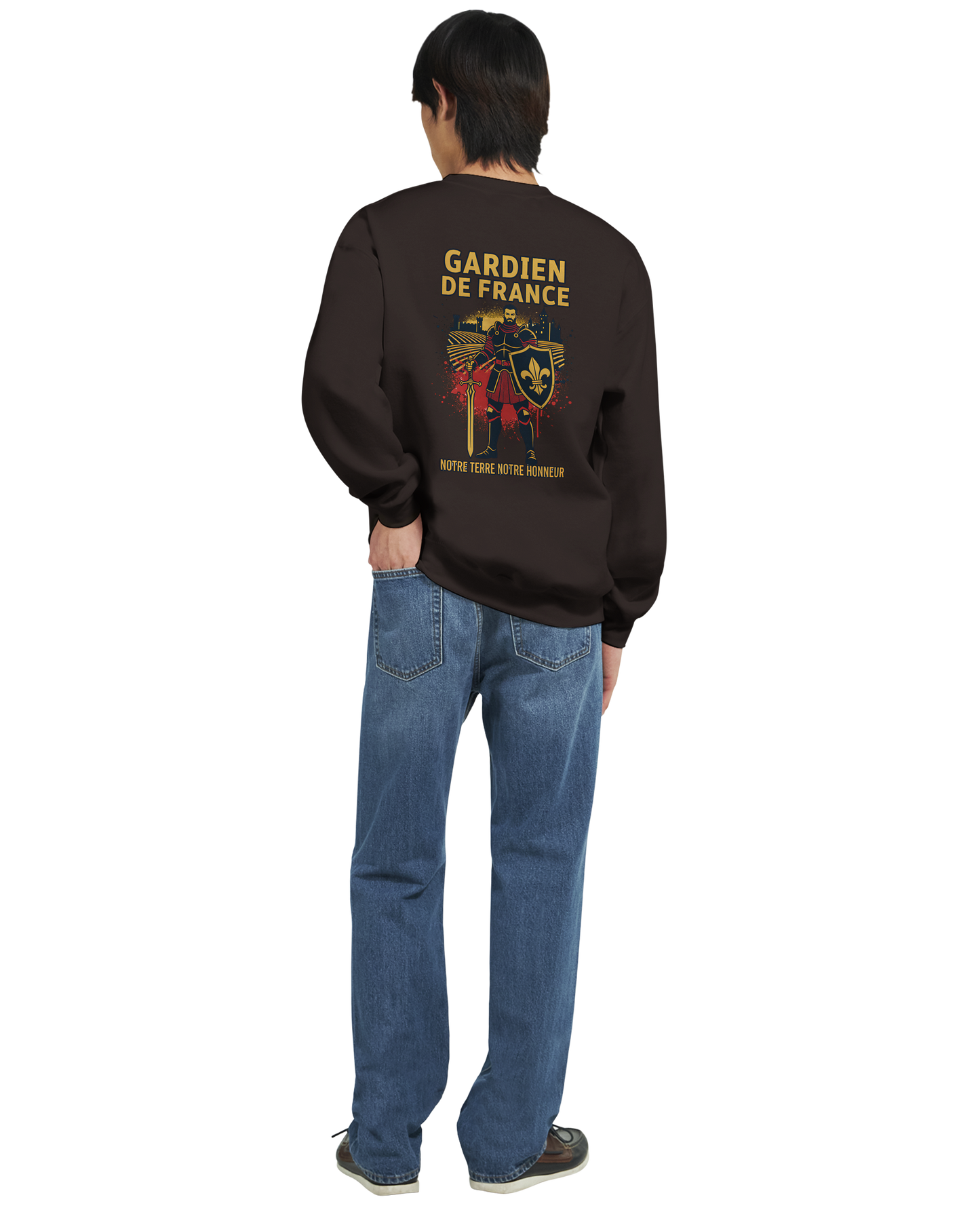 Sweat-shirt Homme Gardien de France - Premium French Heritage Apparel
