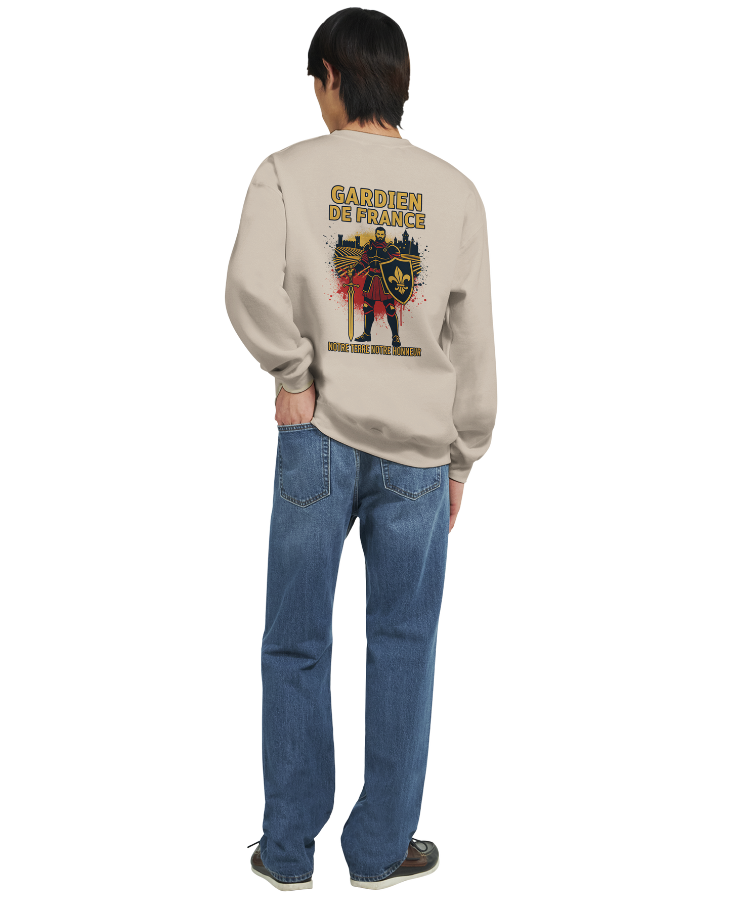 Sweat-shirt Homme Gardien de France - Premium French Heritage Apparel