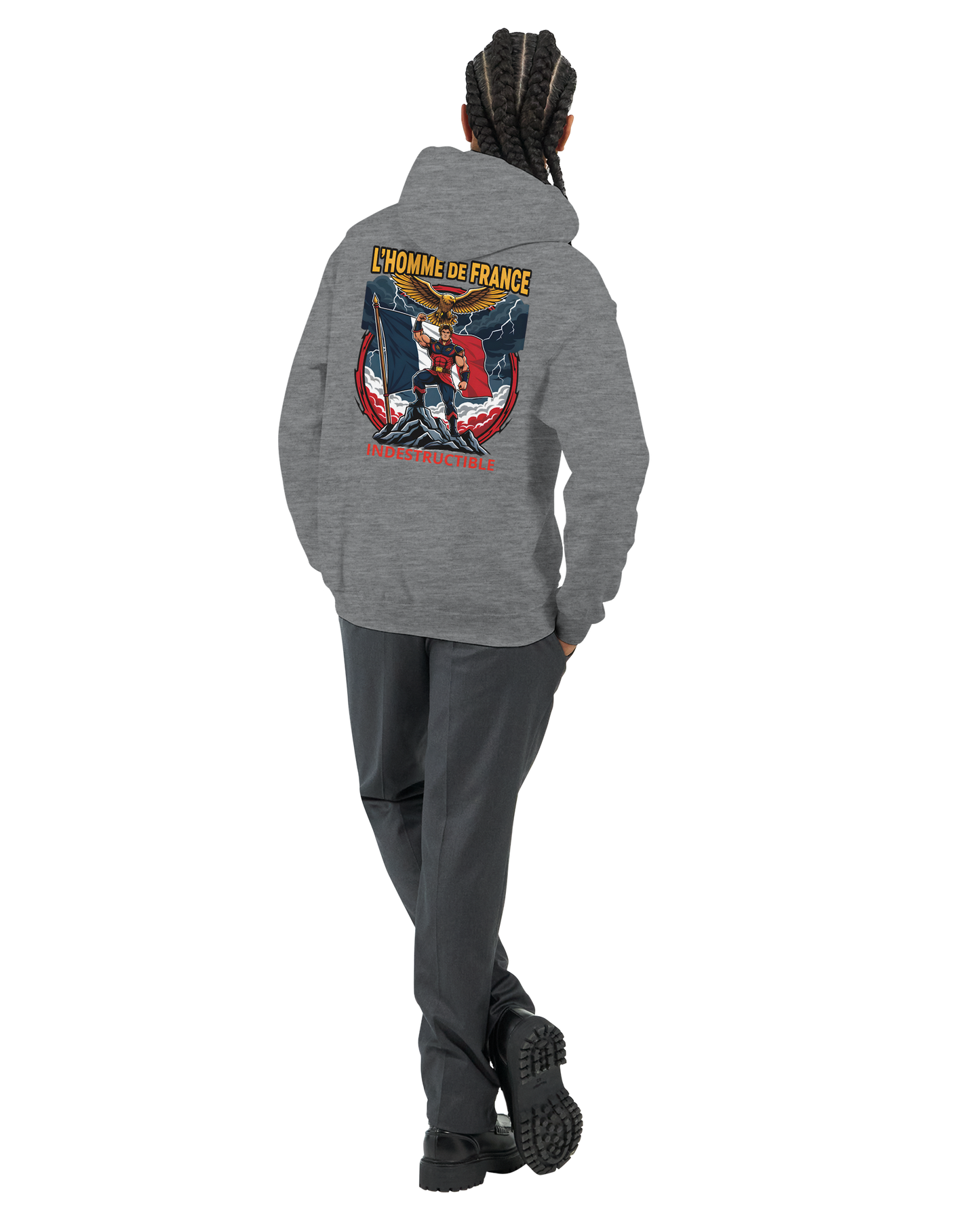 Sweat à Capuche Homme homme de France - Design France - Confort Premium