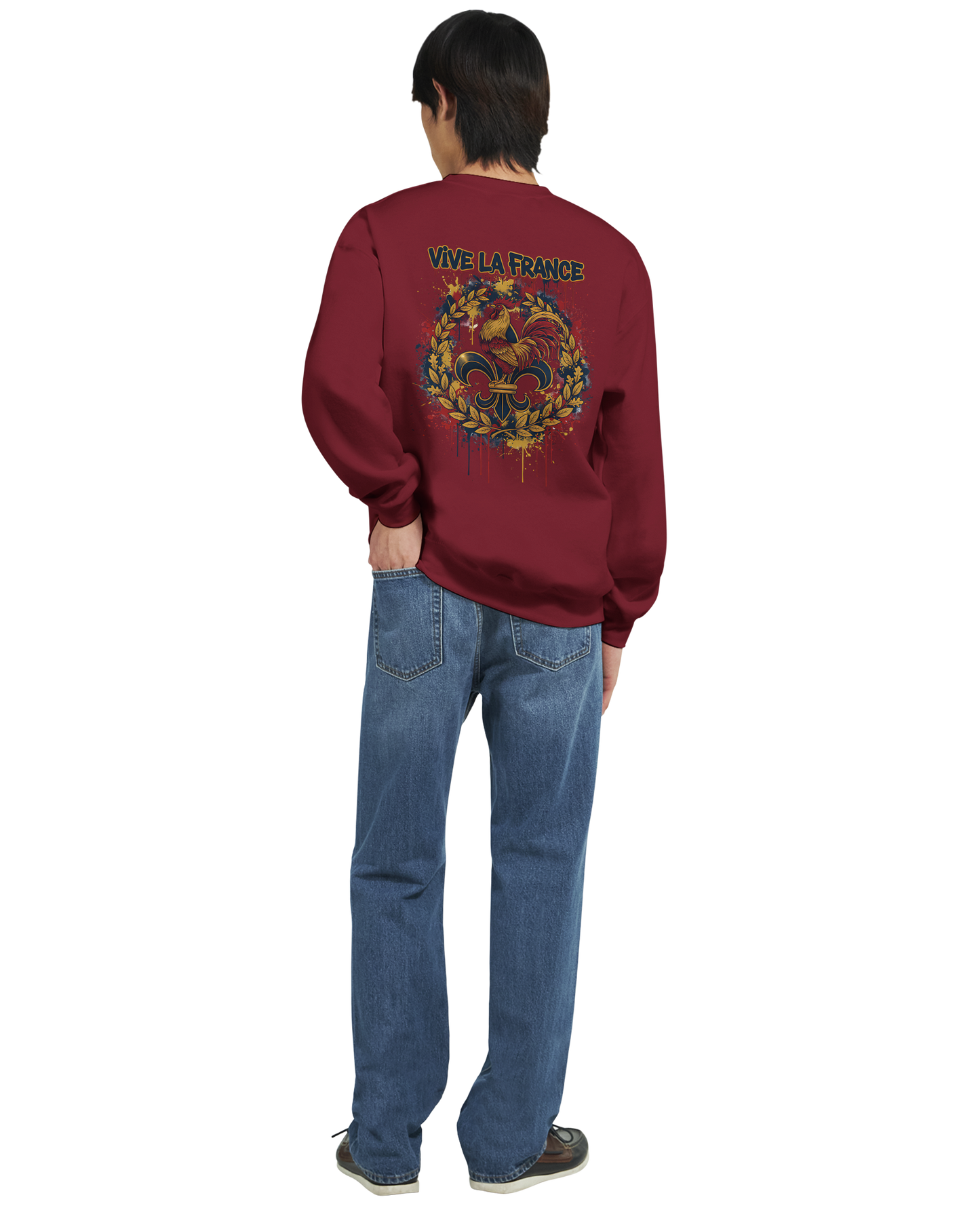 Sweat-shirt Homme Vive la France – Confort et Style Patriotique