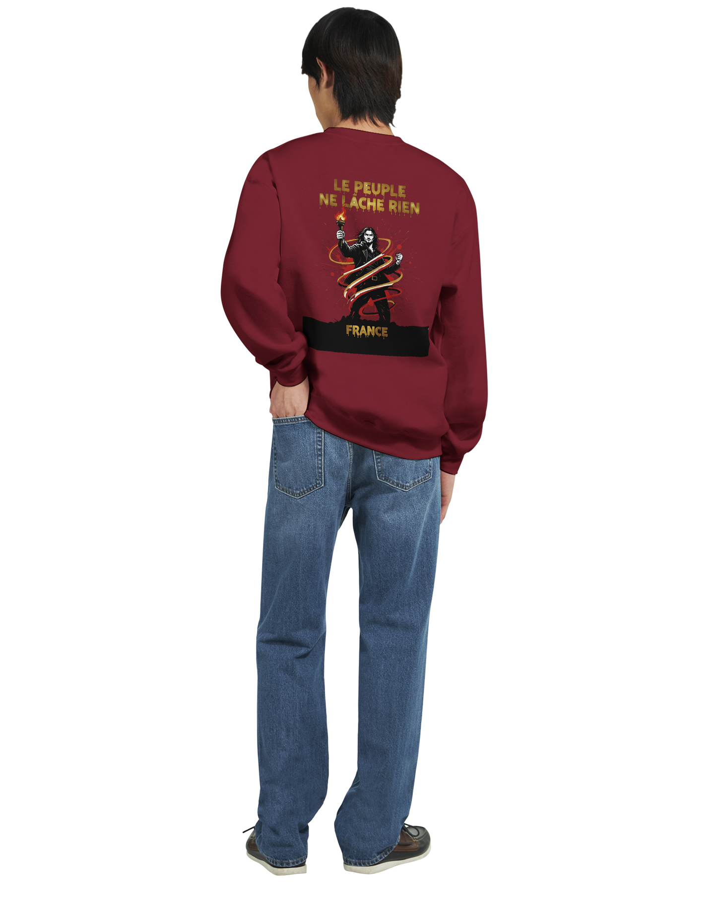 Sweat-shirt Homme 'Le Peuple Ne Lâche Rien' – Confort et Résistance