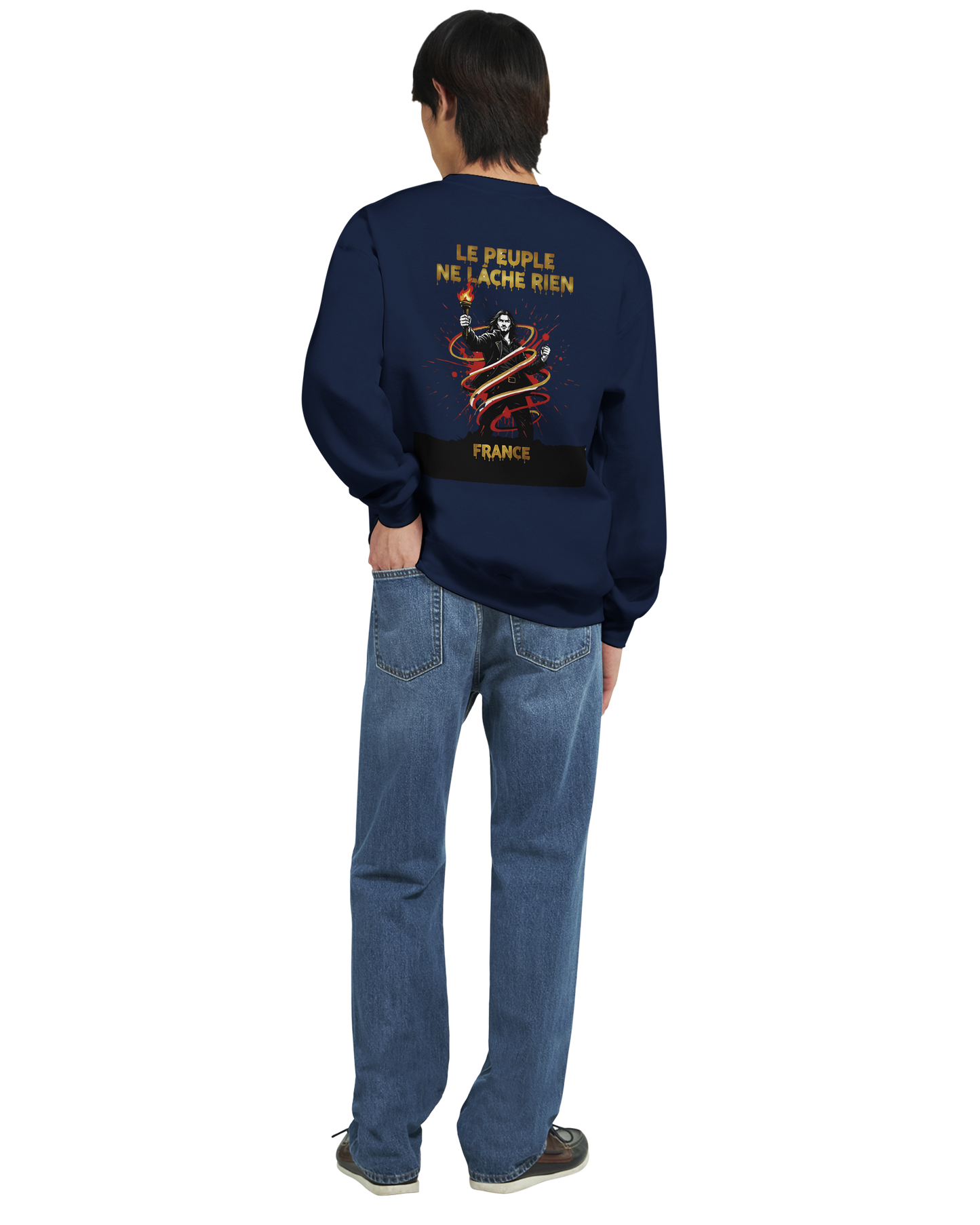 Sweat-shirt Homme 'Le Peuple Ne Lâche Rien' – Confort et Résistance