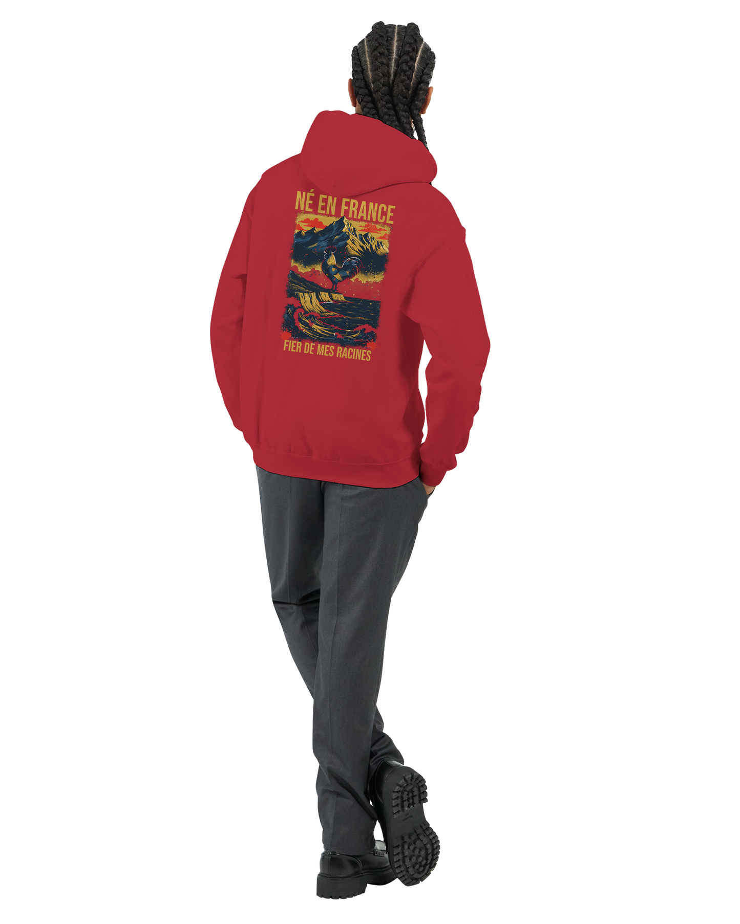 Sweat à Capuche Homme « Né en France » – Premium Confort et Style