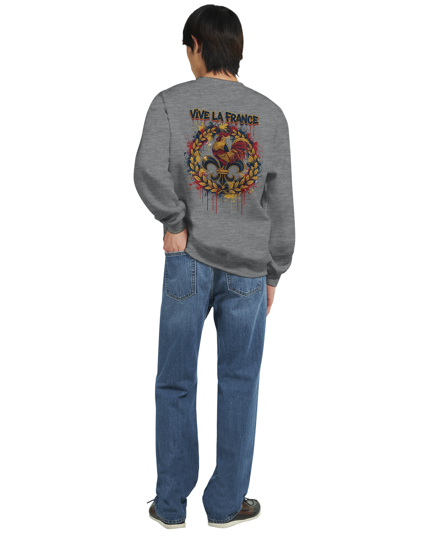 Sweat-shirt Homme Vive la France – Confort et Style Patriotique