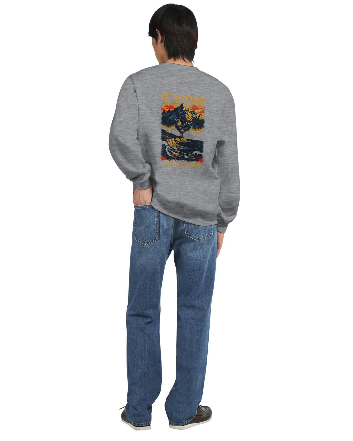 Sweat-shirt Homme « Né en France » – Confort Premium et Design Durable