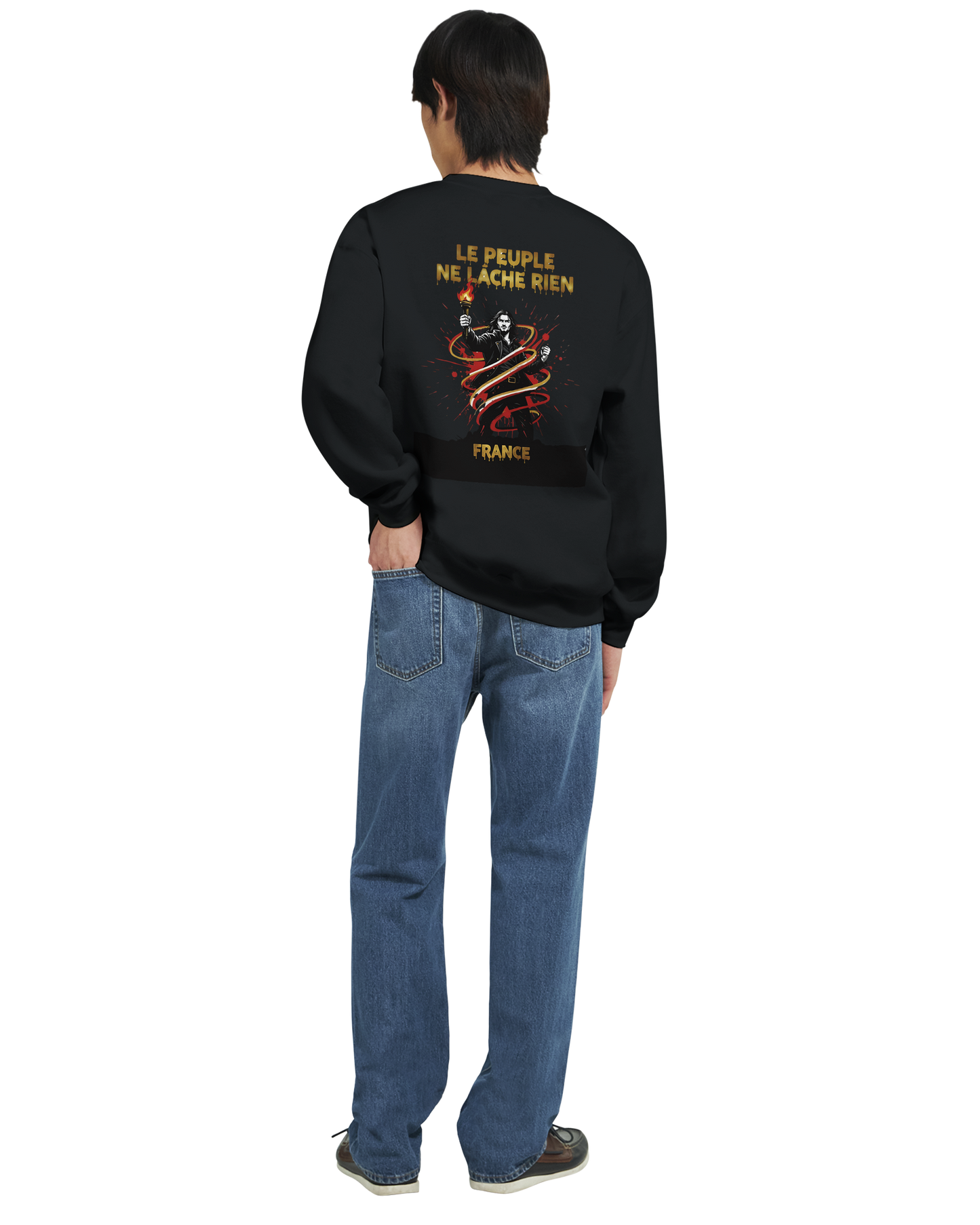 Sweat-shirt Homme 'Le Peuple Ne Lâche Rien' – Confort et Résistance