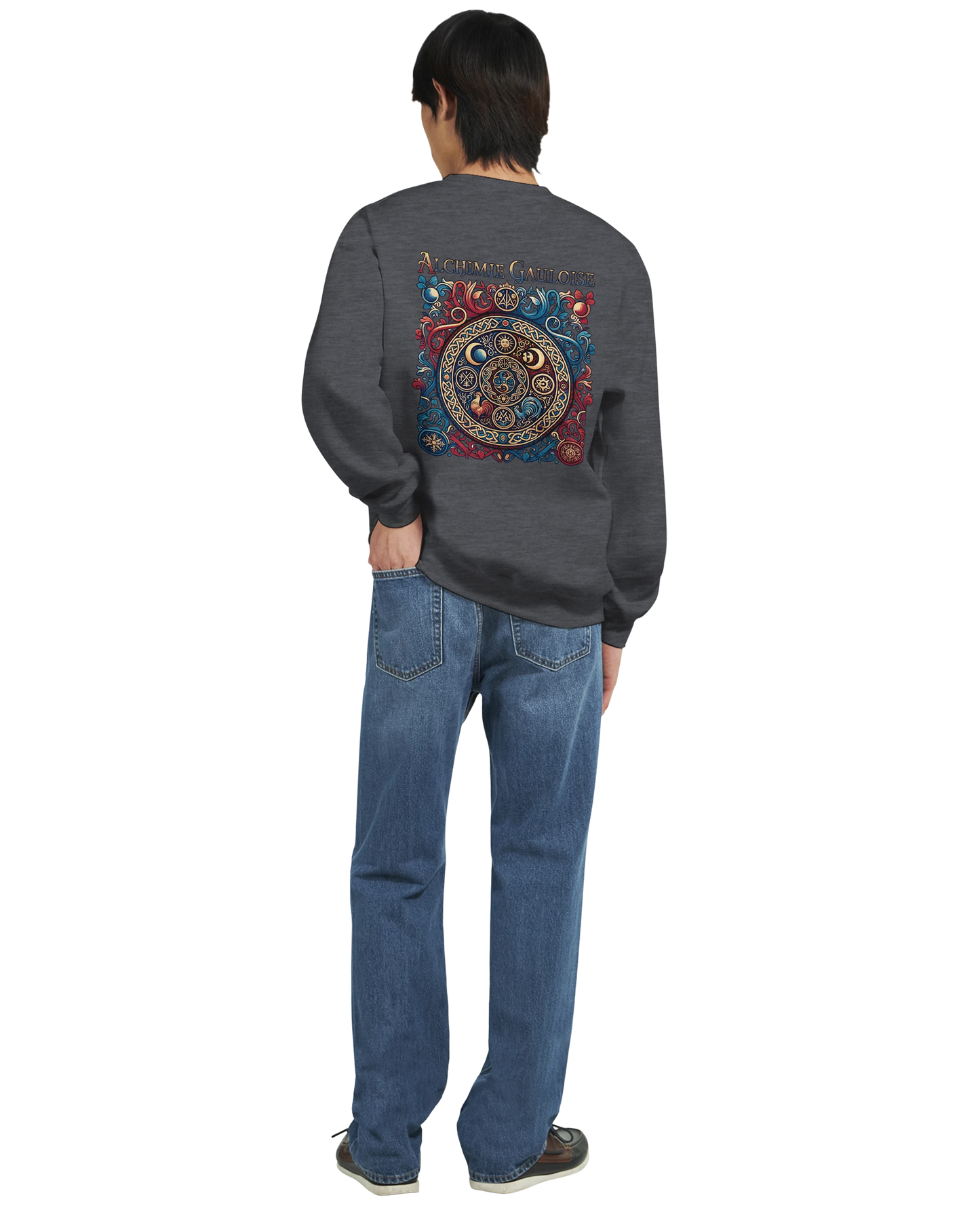 Sweat-shirt Homme Alchimie Gauloise – Coupe Classique Confortable