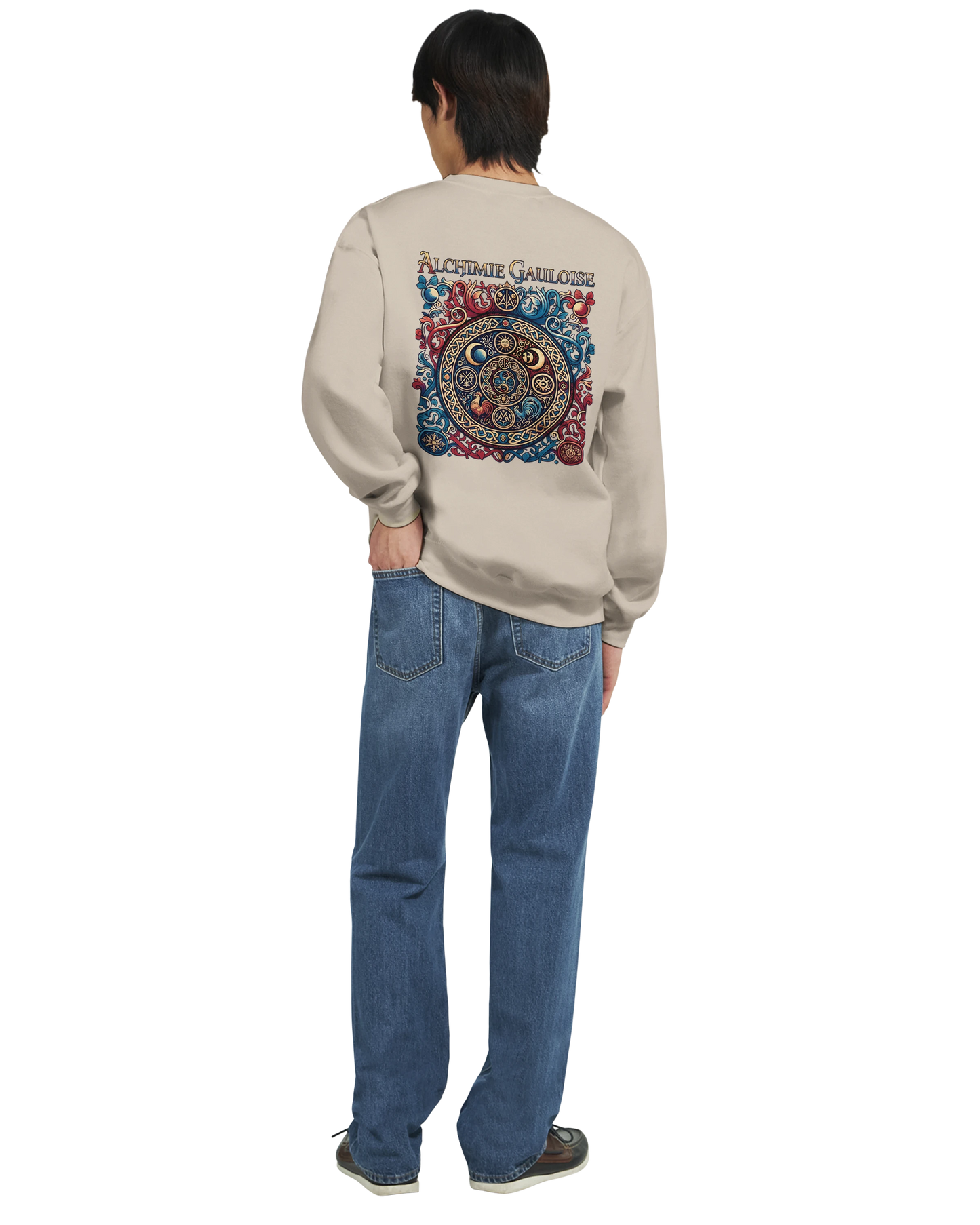 Sweat-shirt Homme Alchimie Gauloise – Coupe Classique Confortable