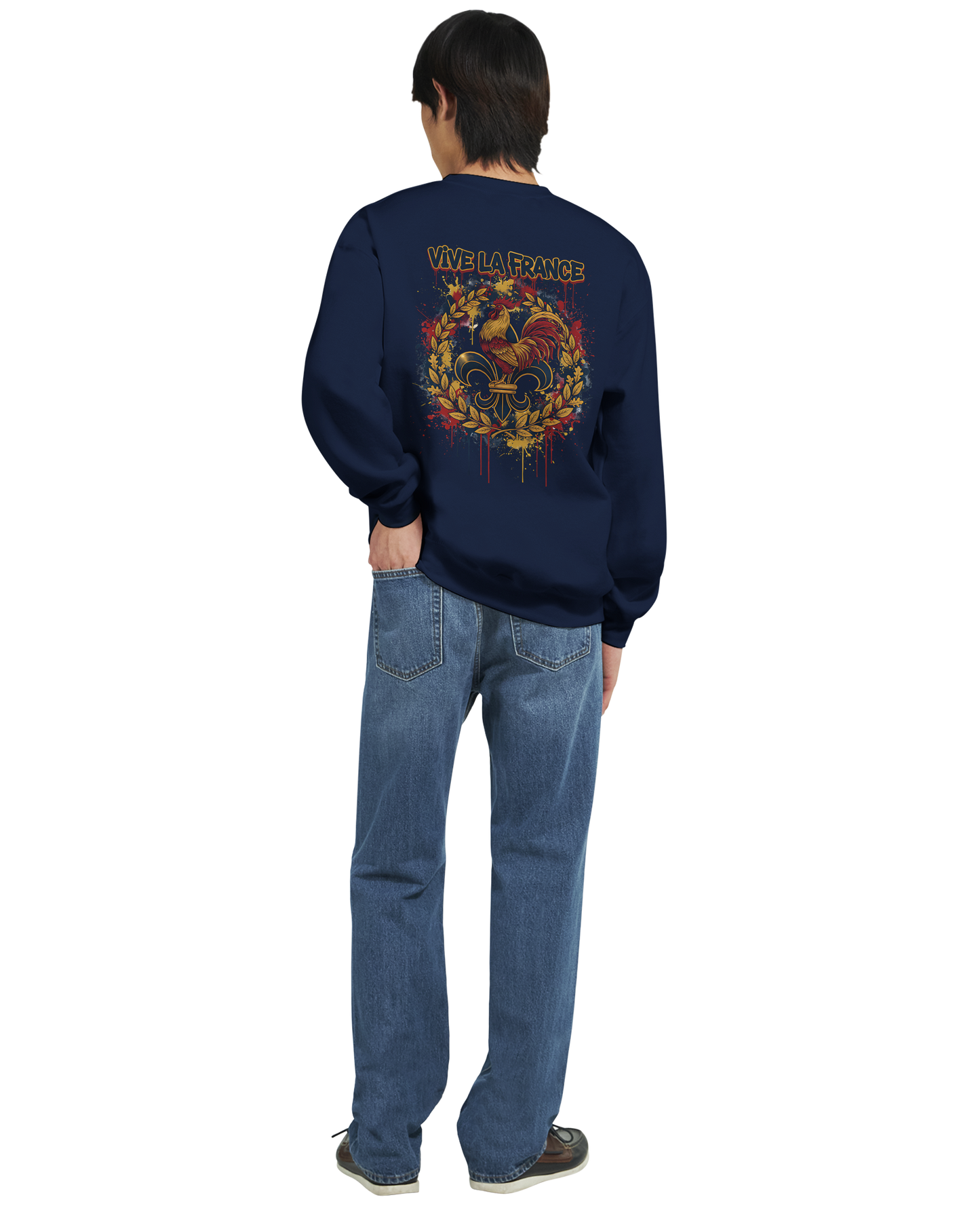 Sweat-shirt Homme Vive la France – Confort et Style Patriotique