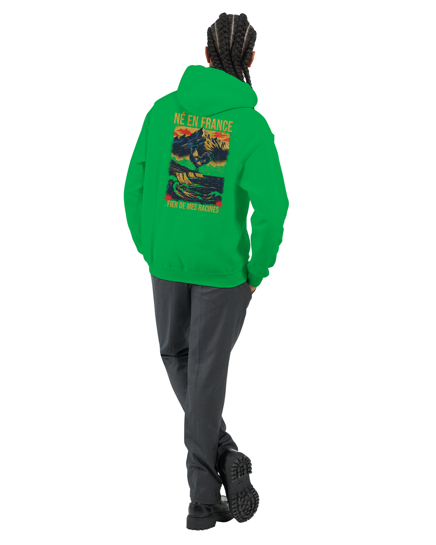 Sweat à Capuche Homme « Né en France » – Premium Confort et Style