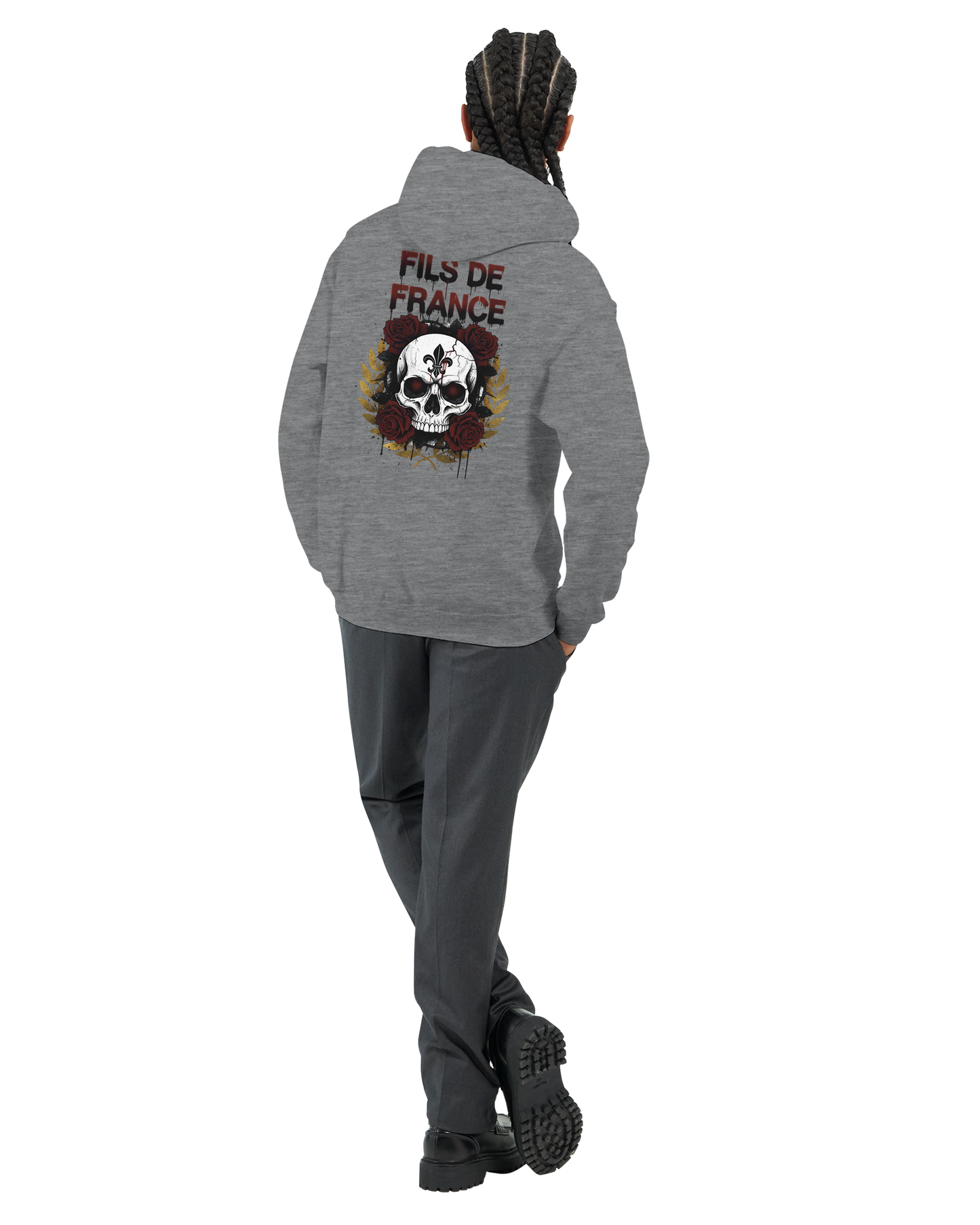 Sweat à capuche homme Fils de France – Hoodie premium en coton mélangé