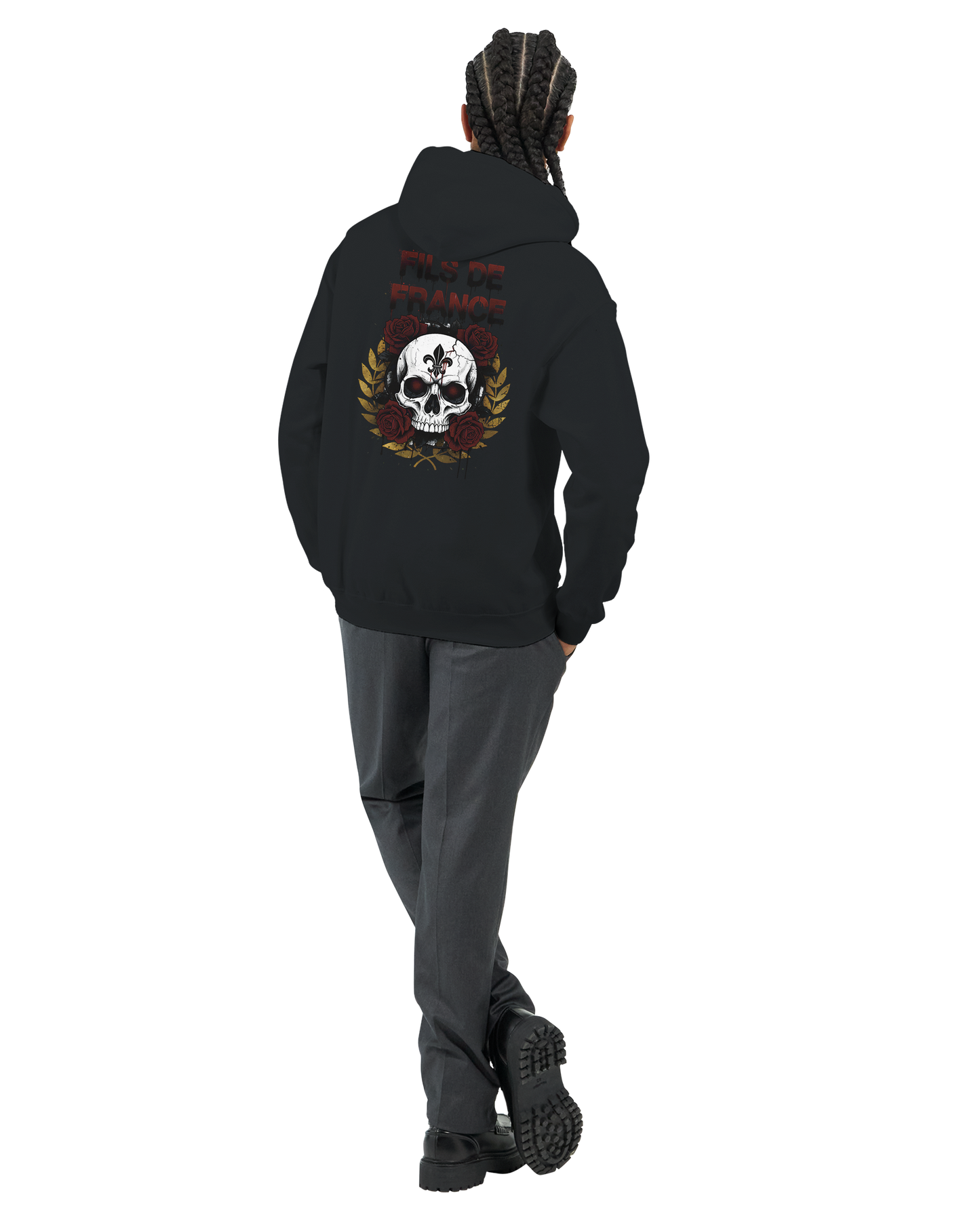 Sweat à capuche homme Fils de France – Hoodie premium en coton mélangé