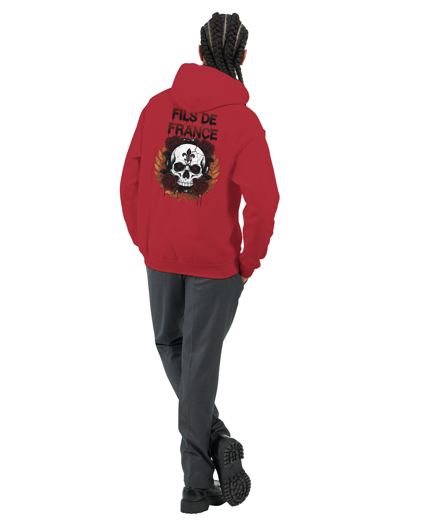 Sweat à capuche homme Fils de France – Hoodie premium en coton mélangé