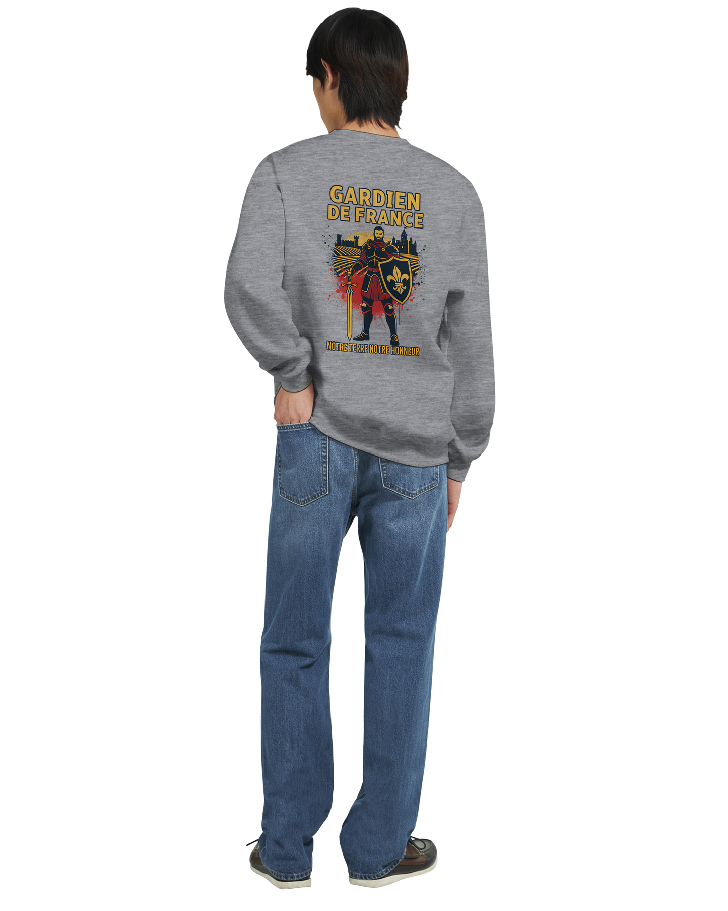 Sweat-shirt Homme Gardien de France - Premium French Heritage Apparel