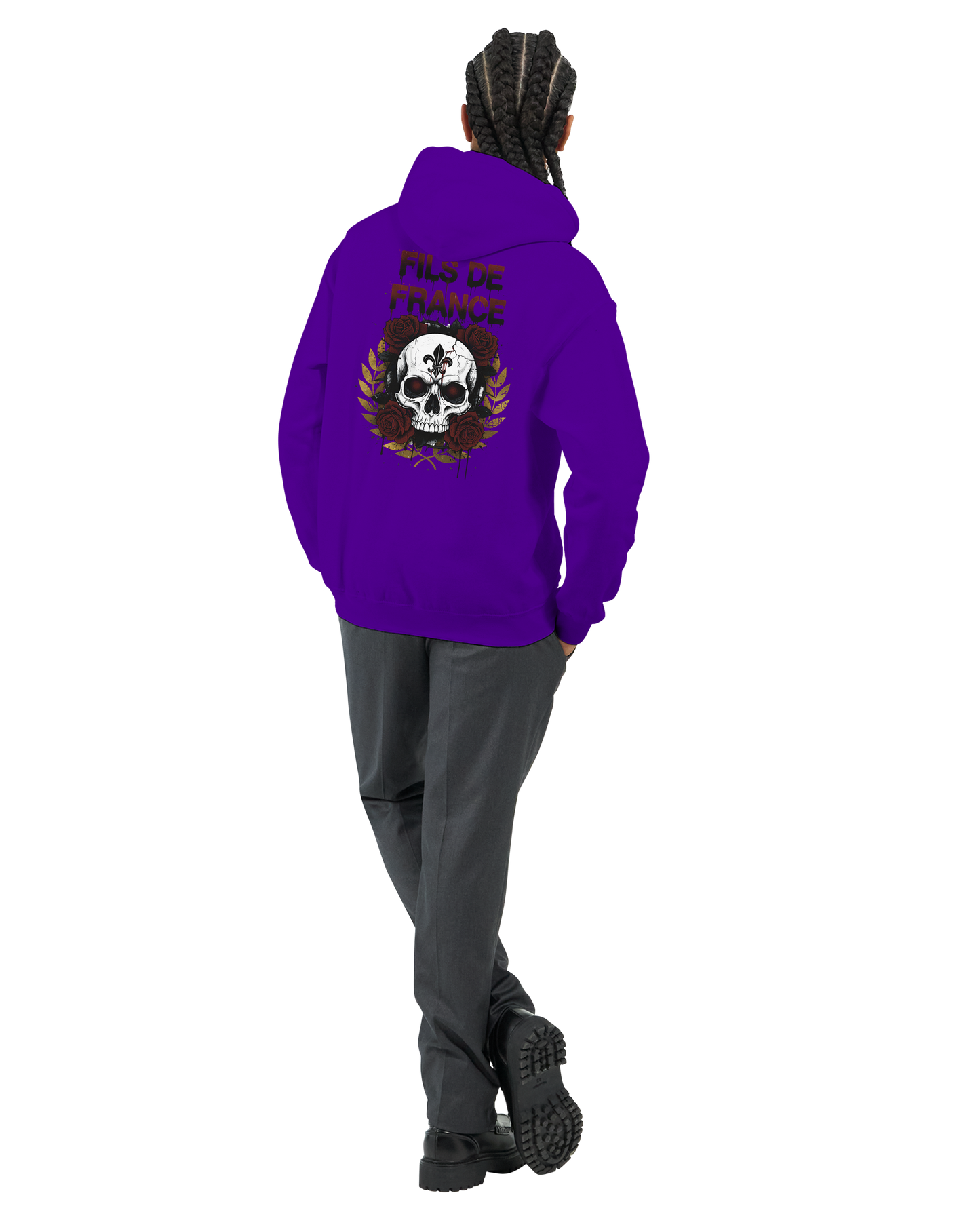 Sweat à capuche homme Fils de France – Hoodie premium en coton mélangé