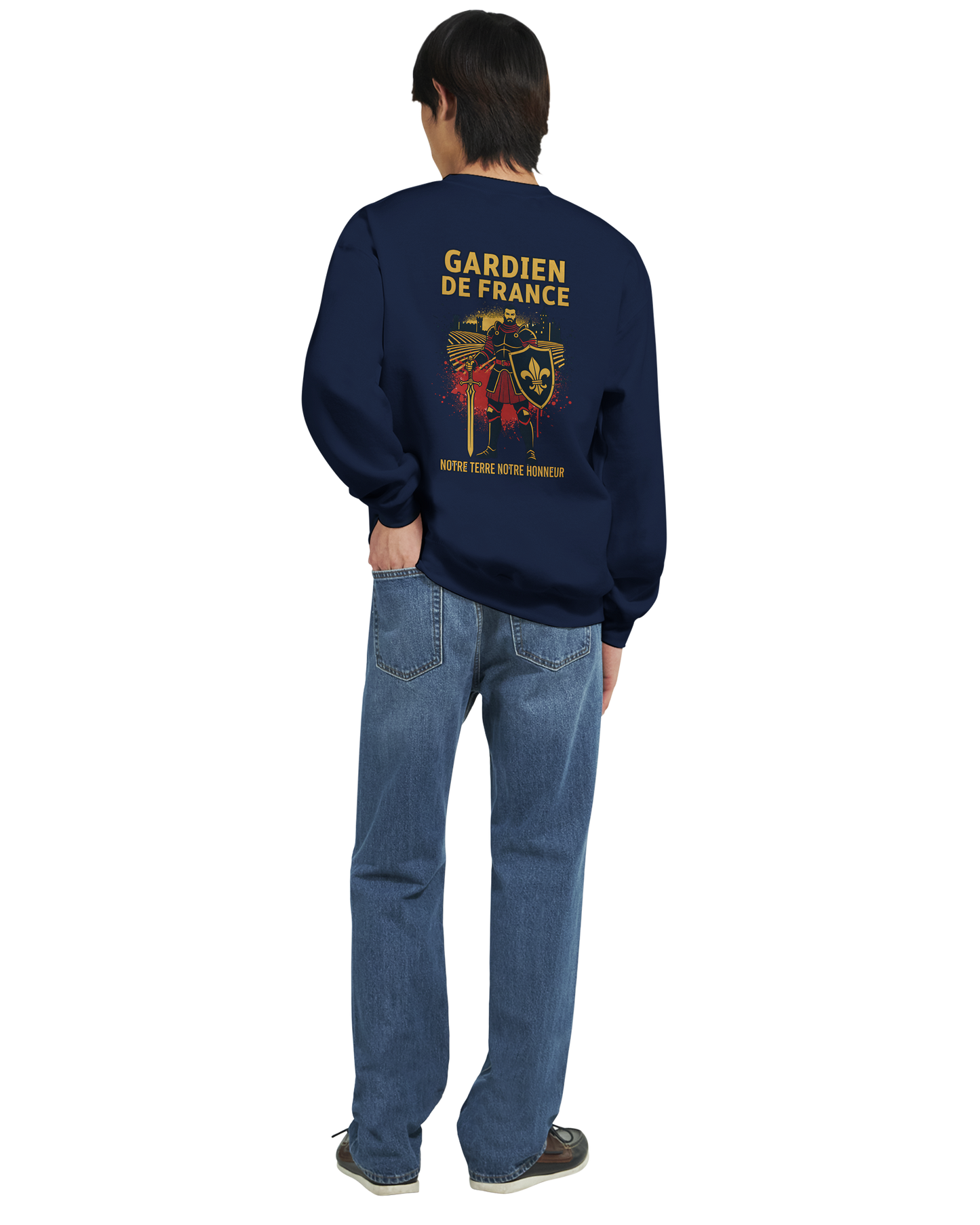 Sweat-shirt Homme Gardien de France - Premium French Heritage Apparel