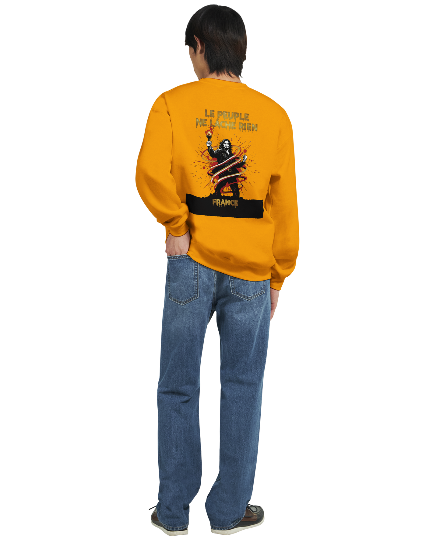 Sweat-shirt Homme 'Le Peuple Ne Lâche Rien' – Confort et Résistance