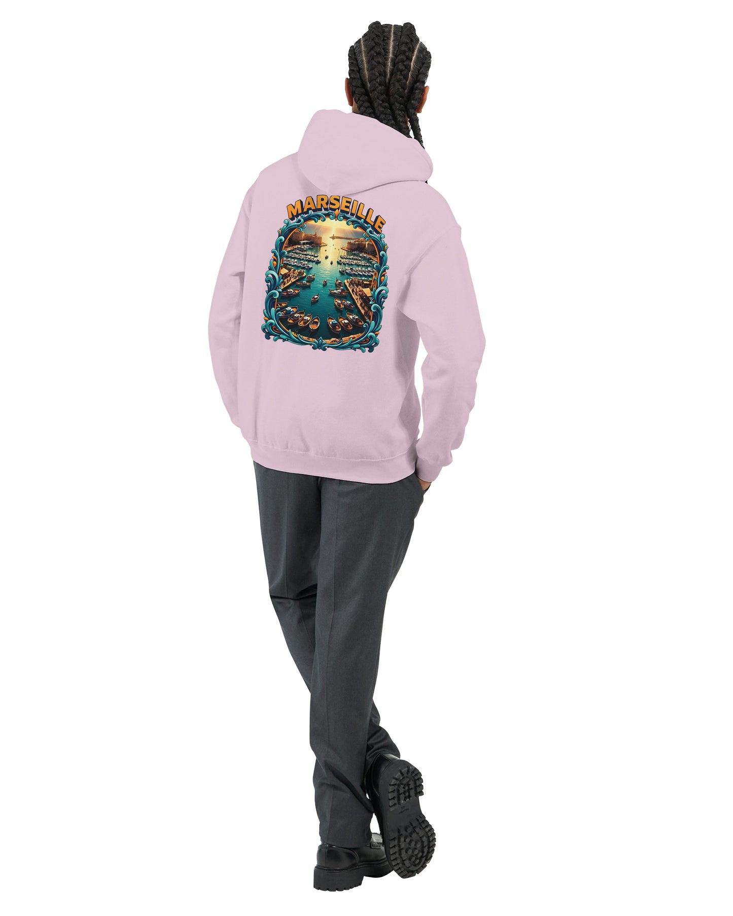 Sweat à capuche unisexe Marseille – Hoodie premium en coton mélangé