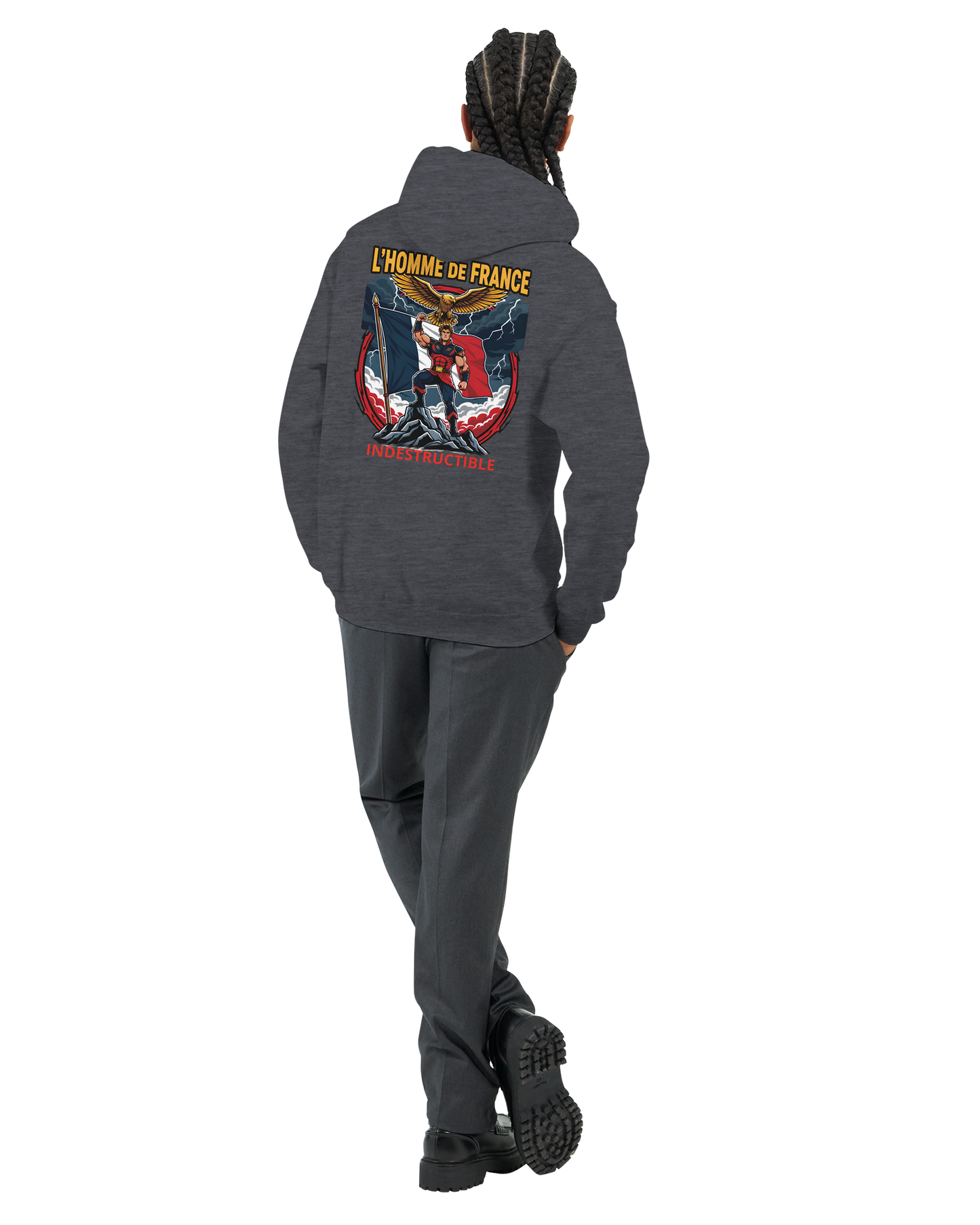 Sweat à Capuche Homme homme de France - Design France - Confort Premium