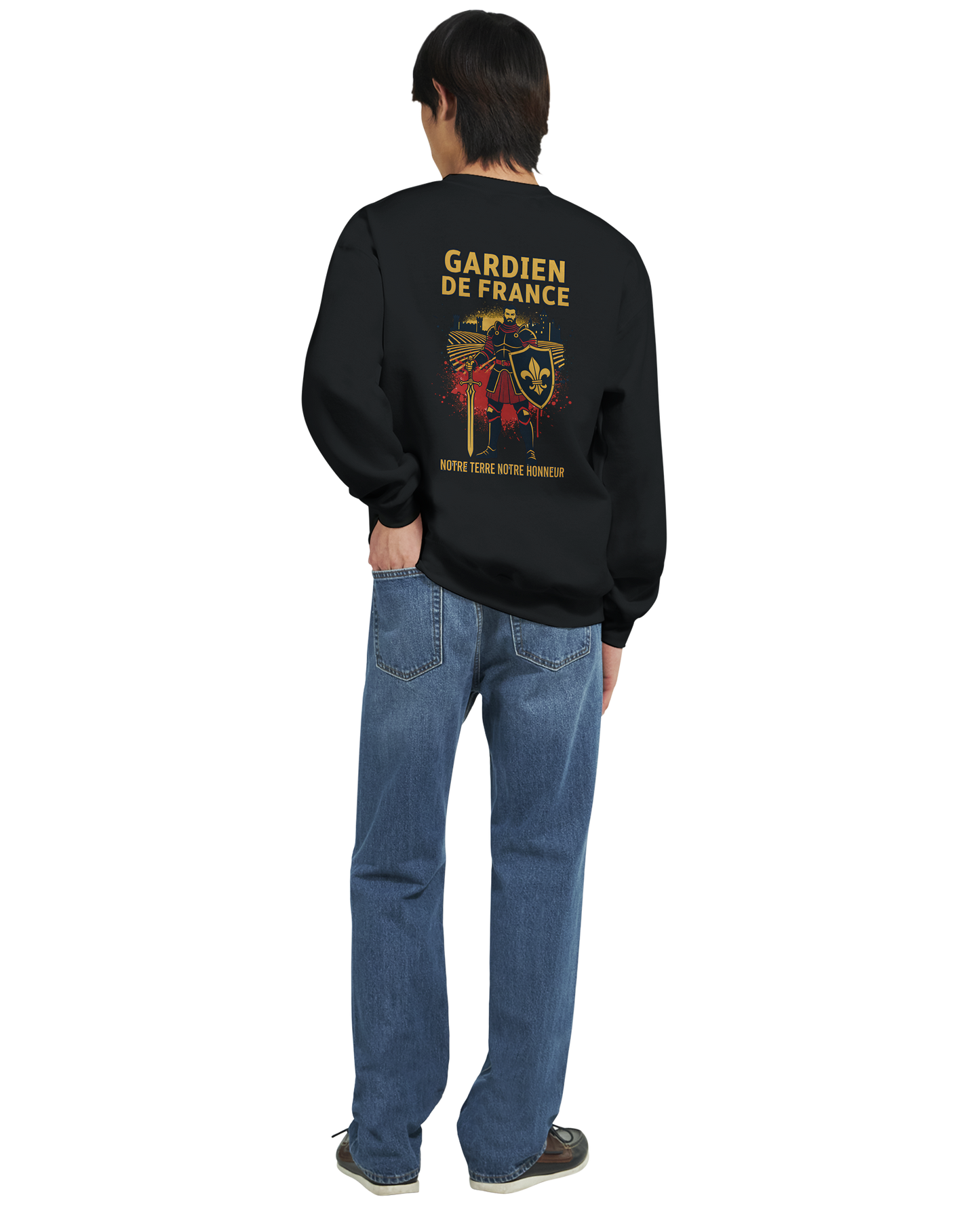 Sweat-shirt Homme Gardien de France - Premium French Heritage Apparel