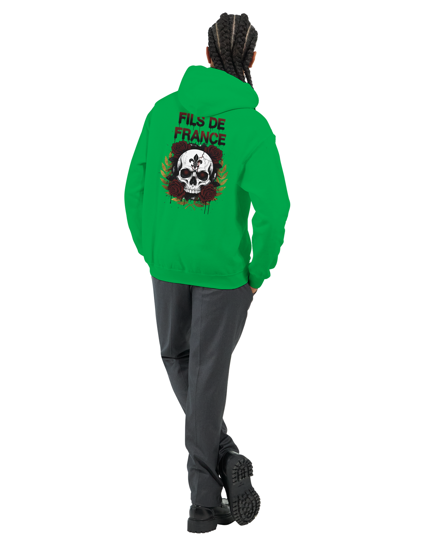 Sweat à capuche homme Fils de France – Hoodie premium en coton mélangé