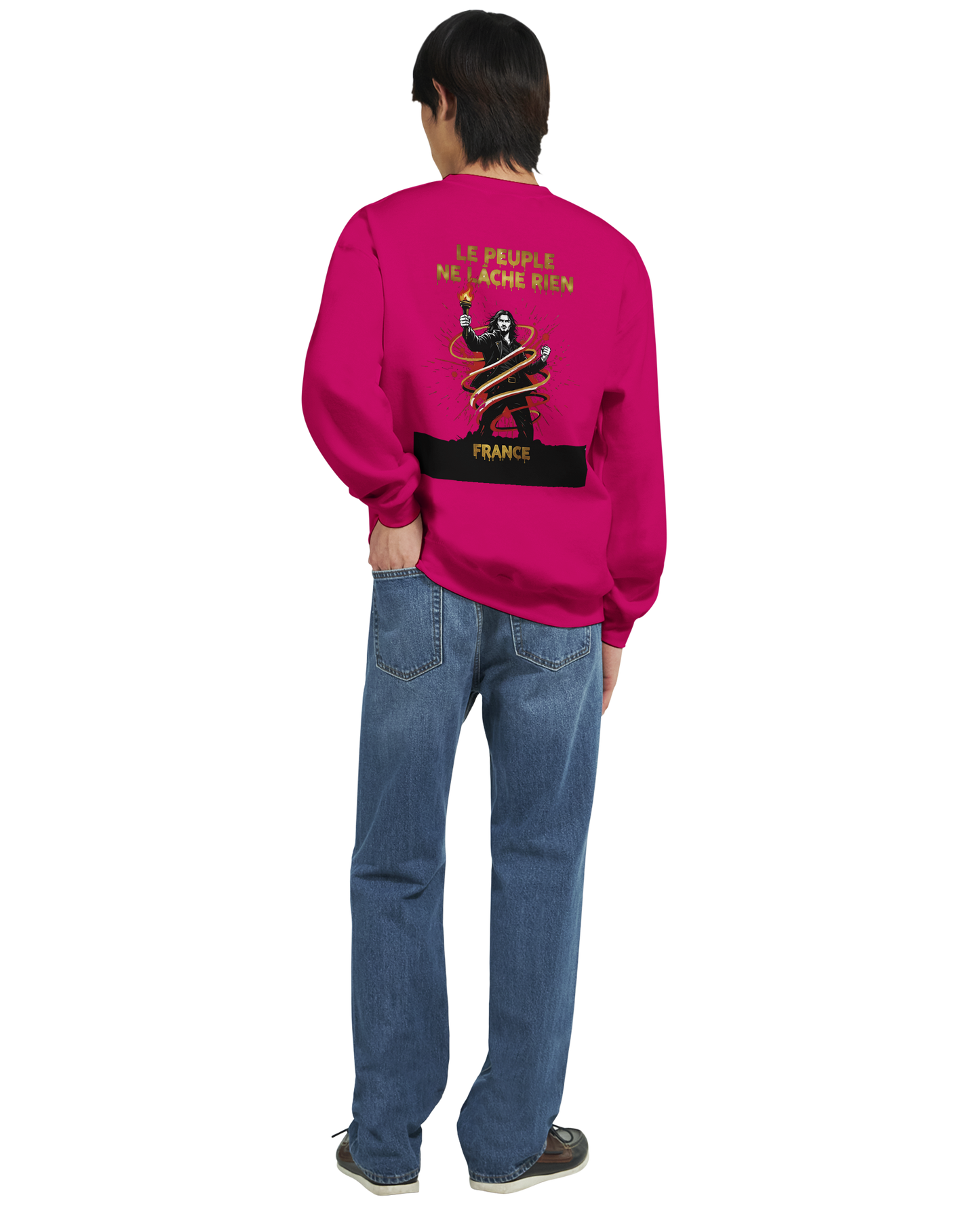 Sweat-shirt Homme 'Le Peuple Ne Lâche Rien' – Confort et Résistance