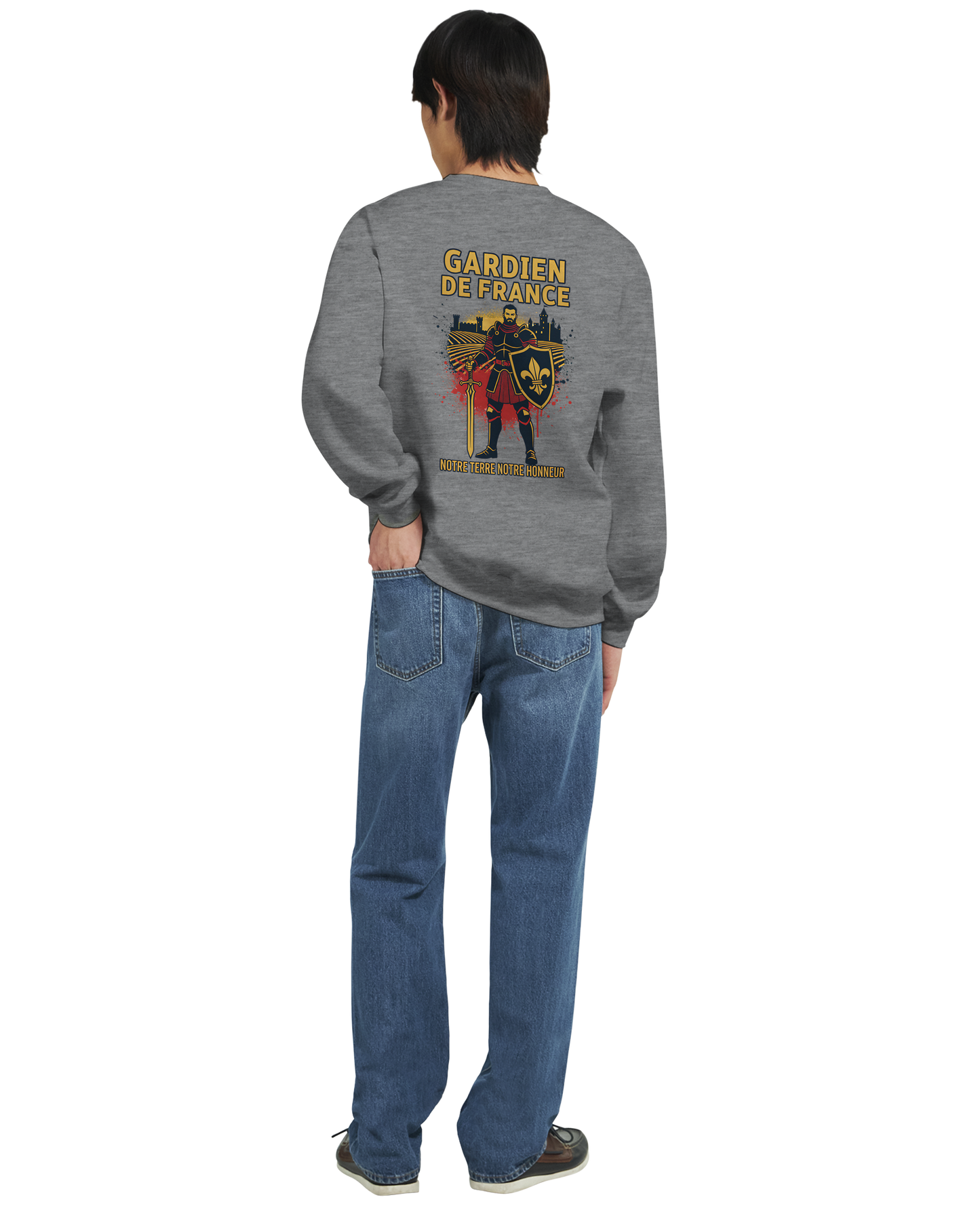 Sweat-shirt Homme Gardien de France - Premium French Heritage Apparel
