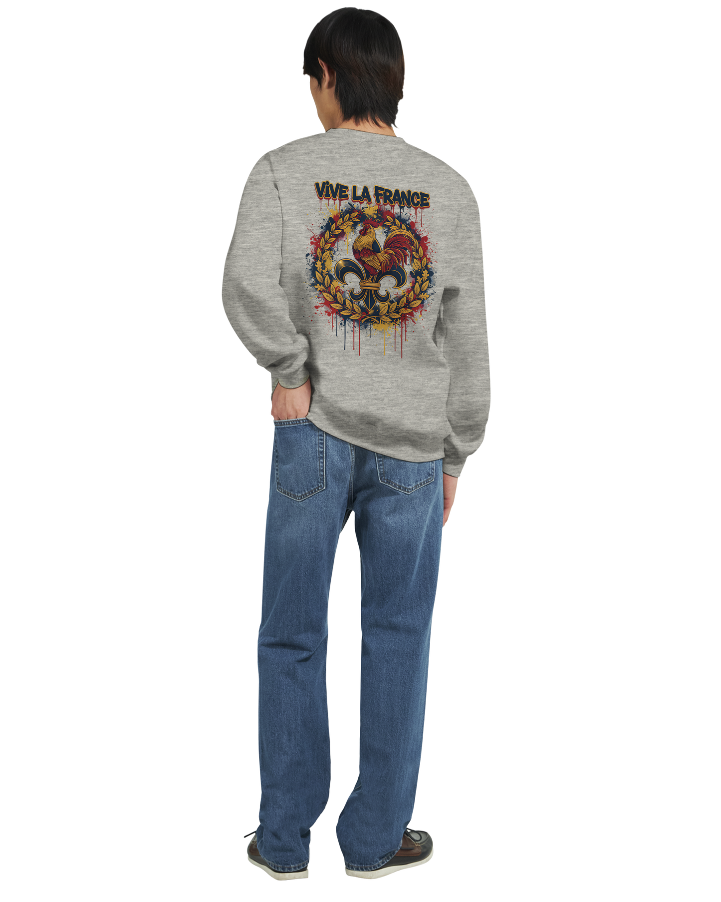 Sweat-shirt Homme Vive la France – Confort et Style Patriotique