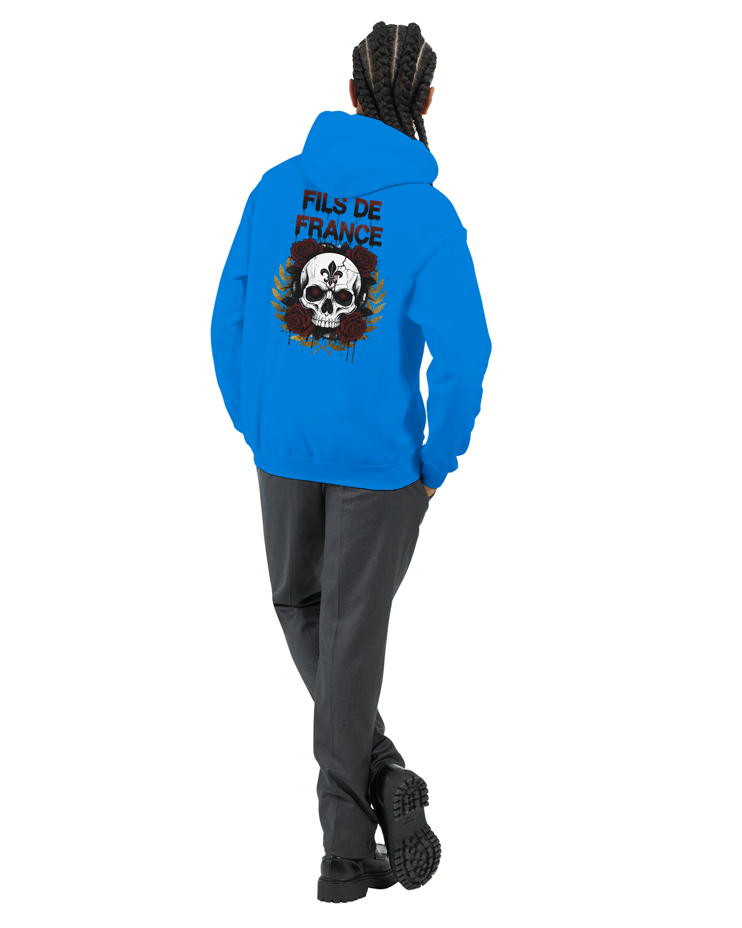 Sweat à capuche homme Fils de France – Hoodie premium en coton mélangé