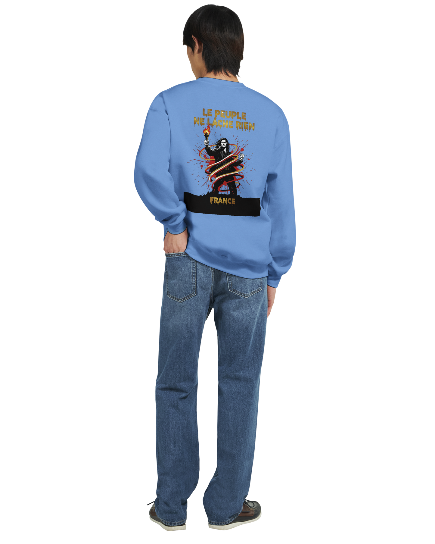 Sweat-shirt Homme 'Le Peuple Ne Lâche Rien' – Confort et Résistance