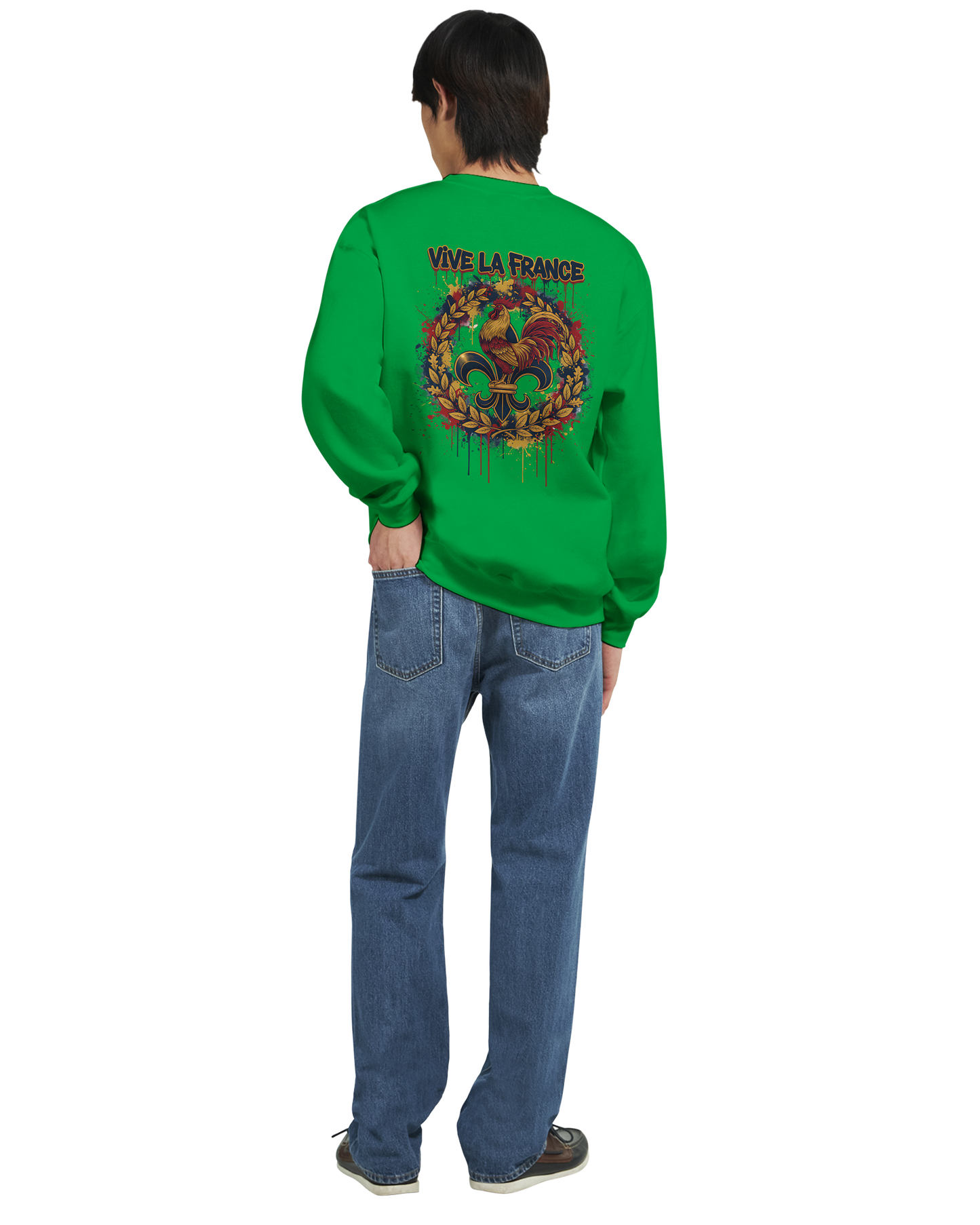 Sweat-shirt Homme Vive la France – Confort et Style Patriotique