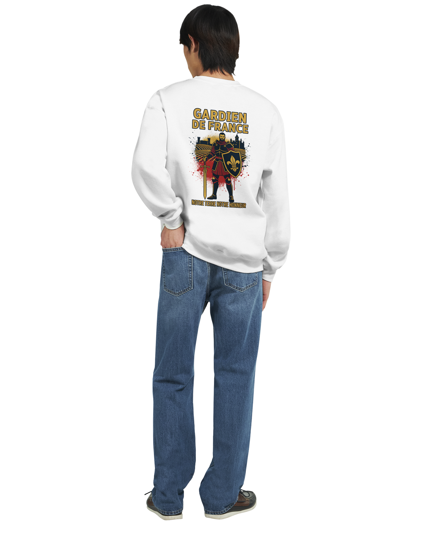Sweat-shirt Homme Gardien de France - Premium French Heritage Apparel