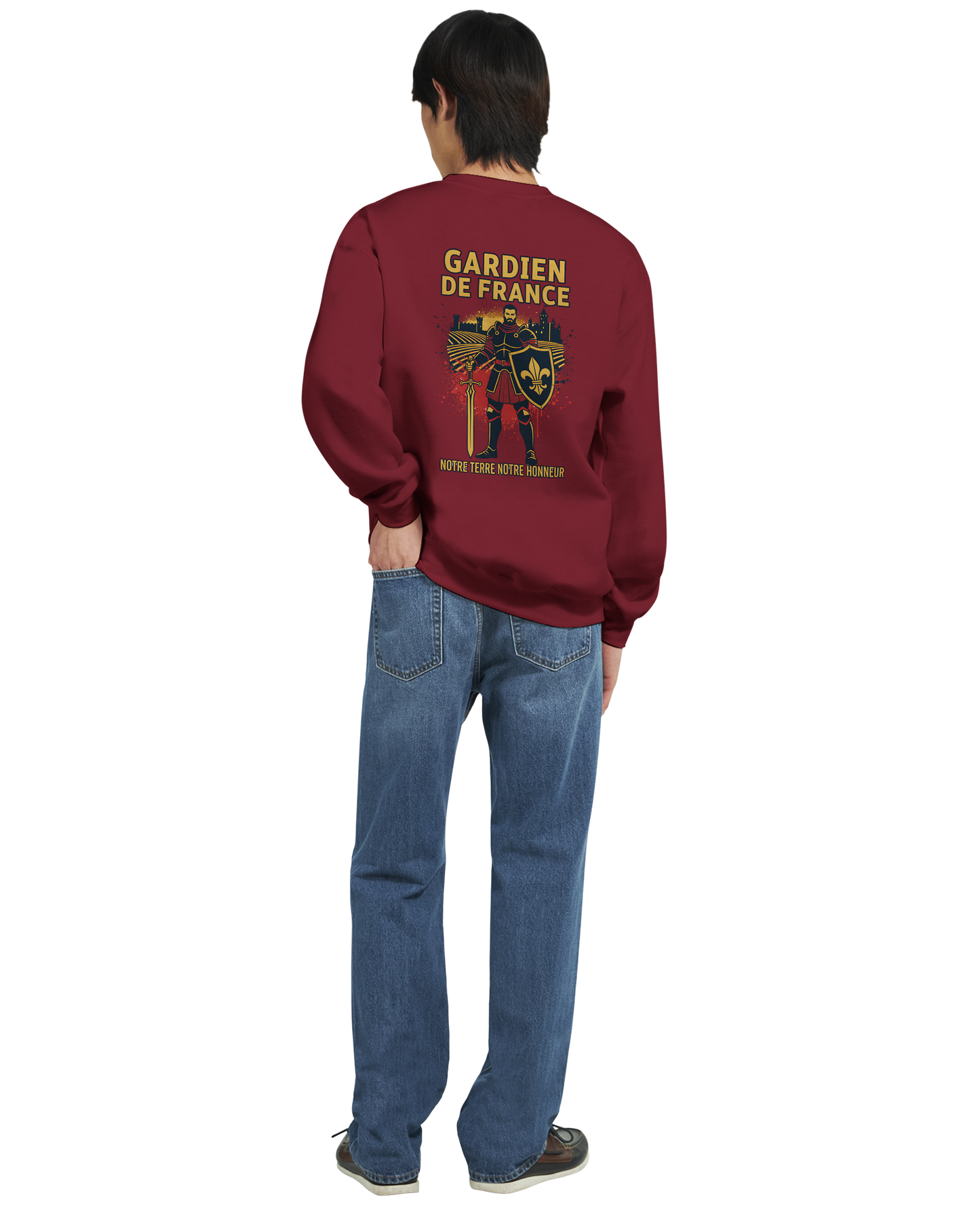 Sweat-shirt Homme Gardien de France - Premium French Heritage Apparel