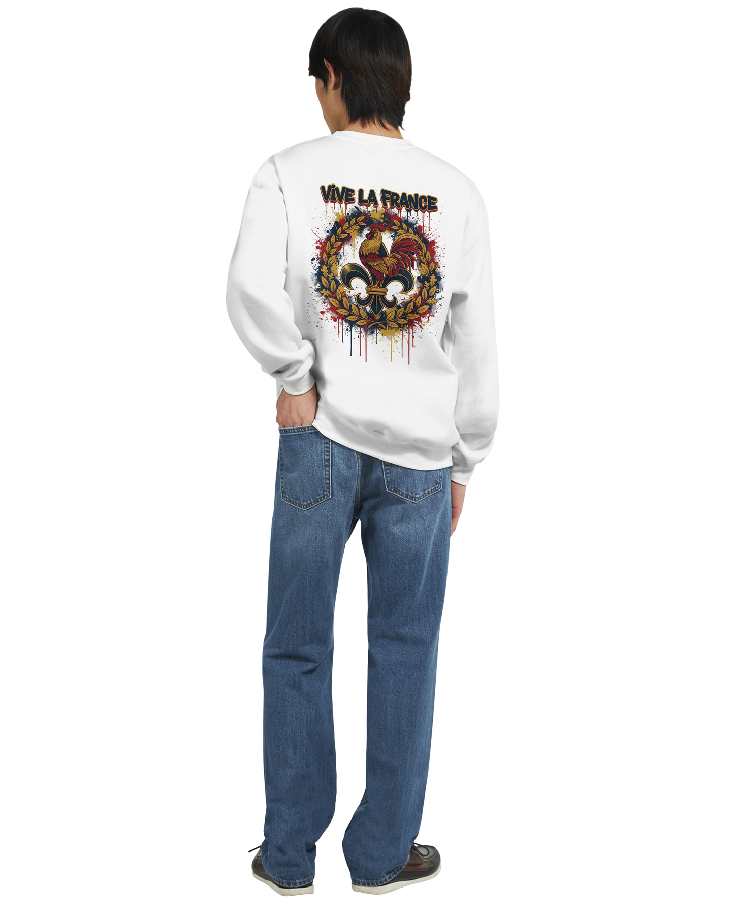 Sweat-shirt Homme Vive la France – Confort et Style Patriotique