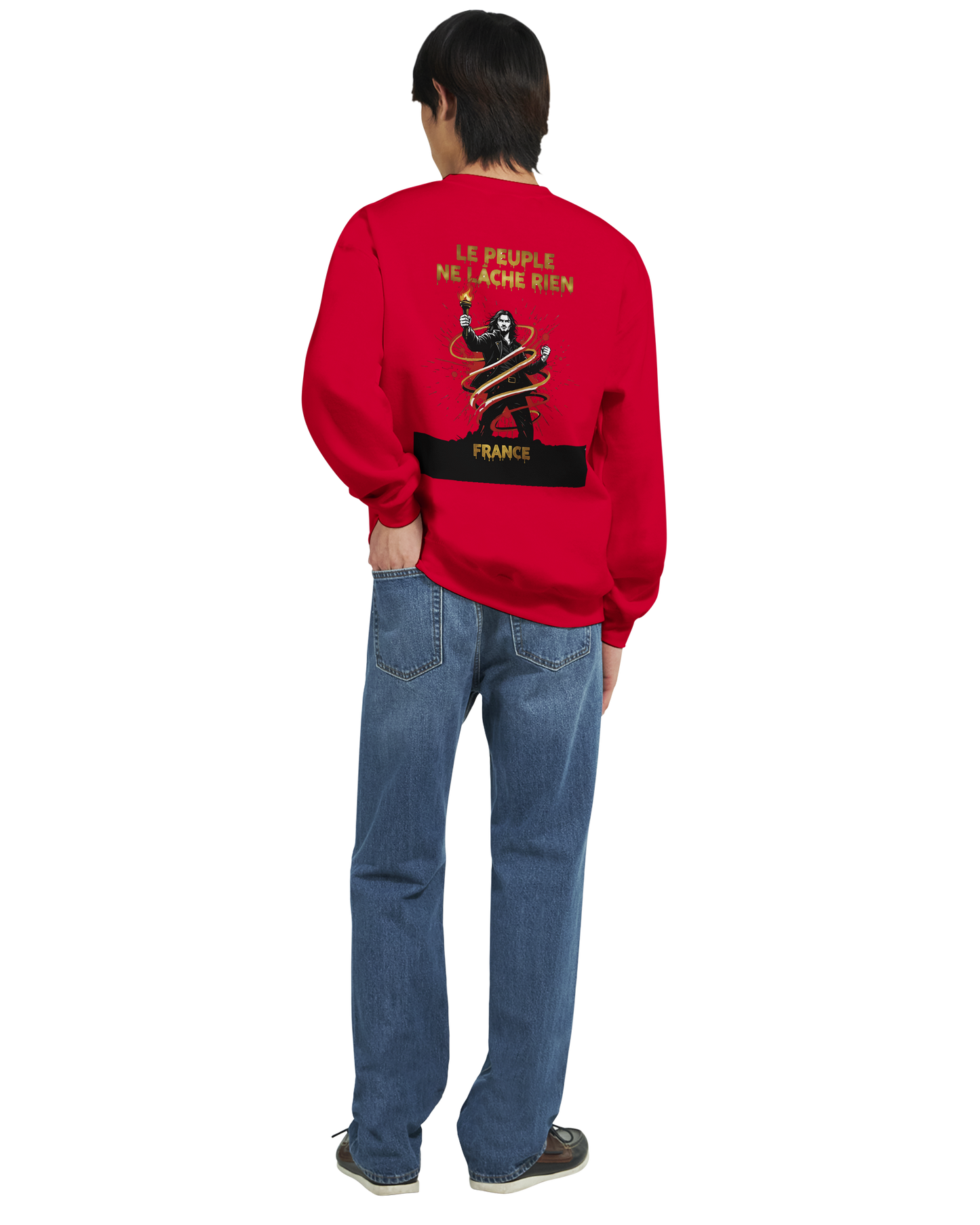 Sweat-shirt Homme 'Le Peuple Ne Lâche Rien' – Confort et Résistance