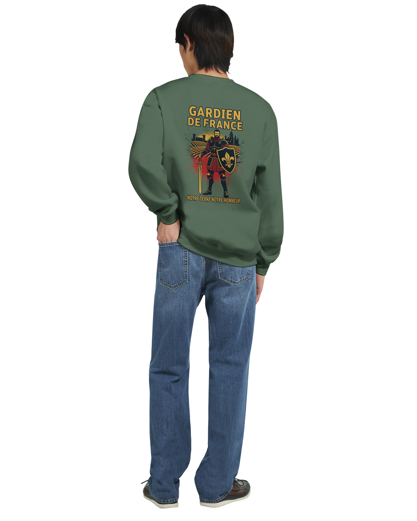 Sweat-shirt Homme Gardien de France - Premium French Heritage Apparel